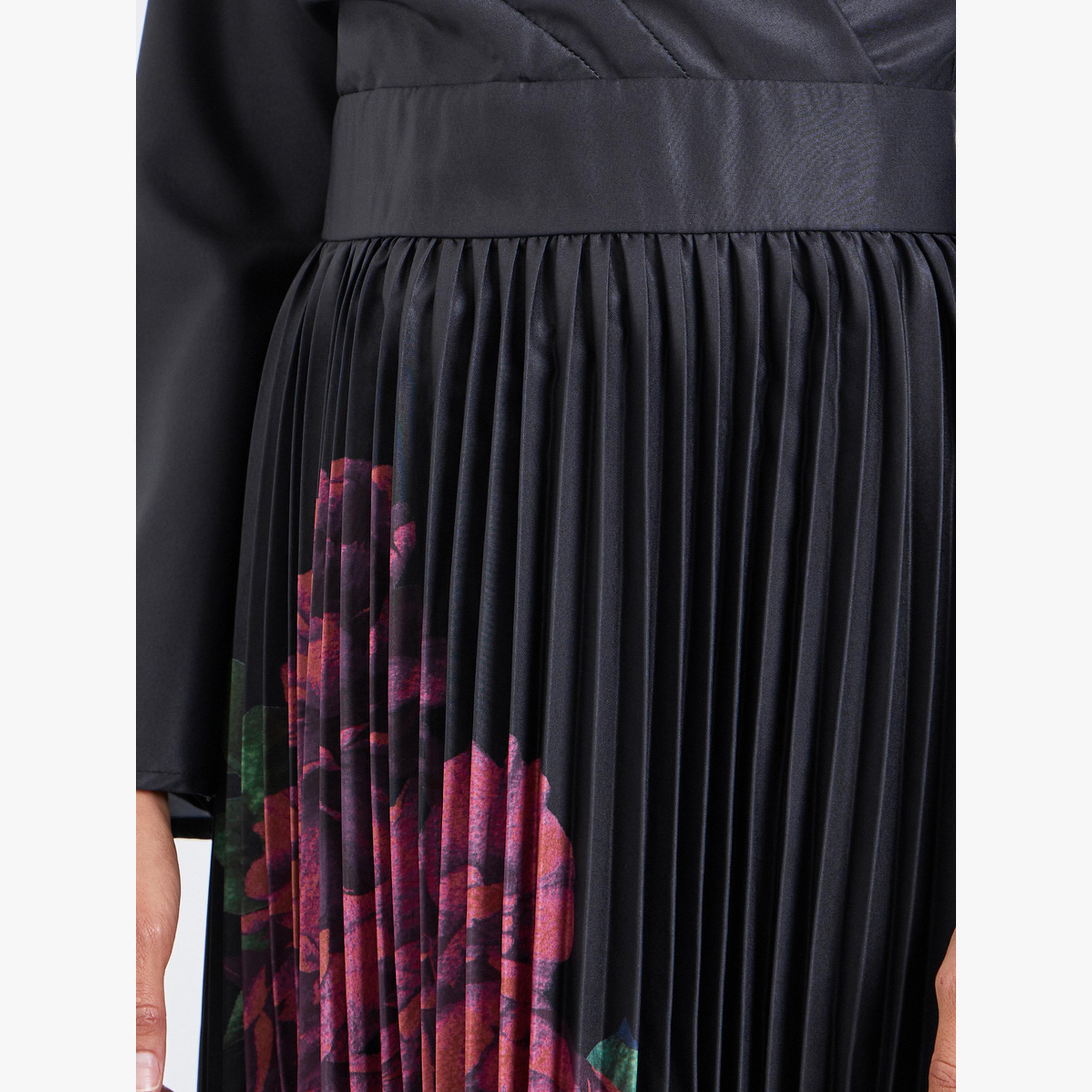 فستان ميدي بطبعة زهور وأكمام طويلة-women-clothing-dresses-image-5