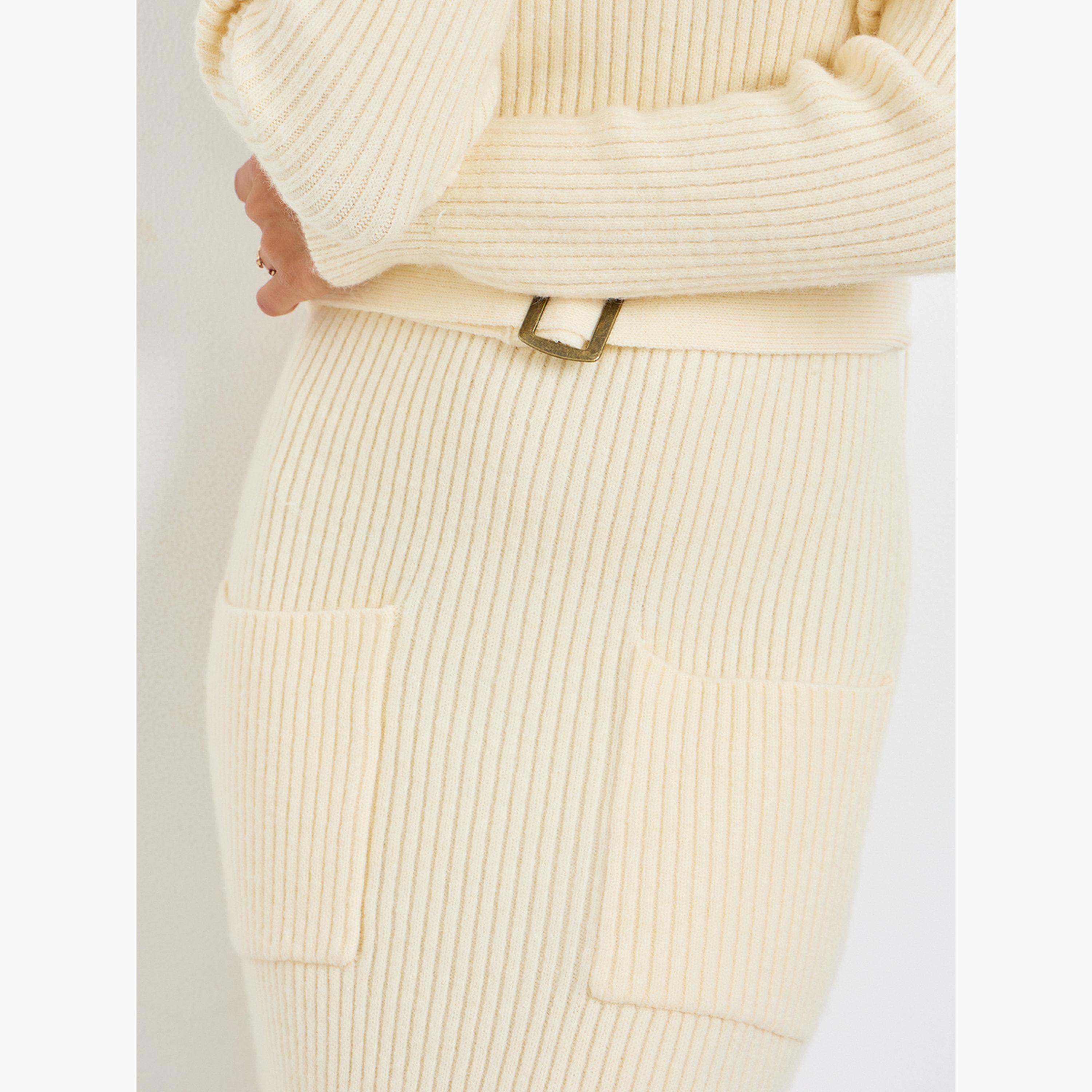 Styli Women Knit Maxi Sweater Dress with Belt-women-clothing-dresses-image-4