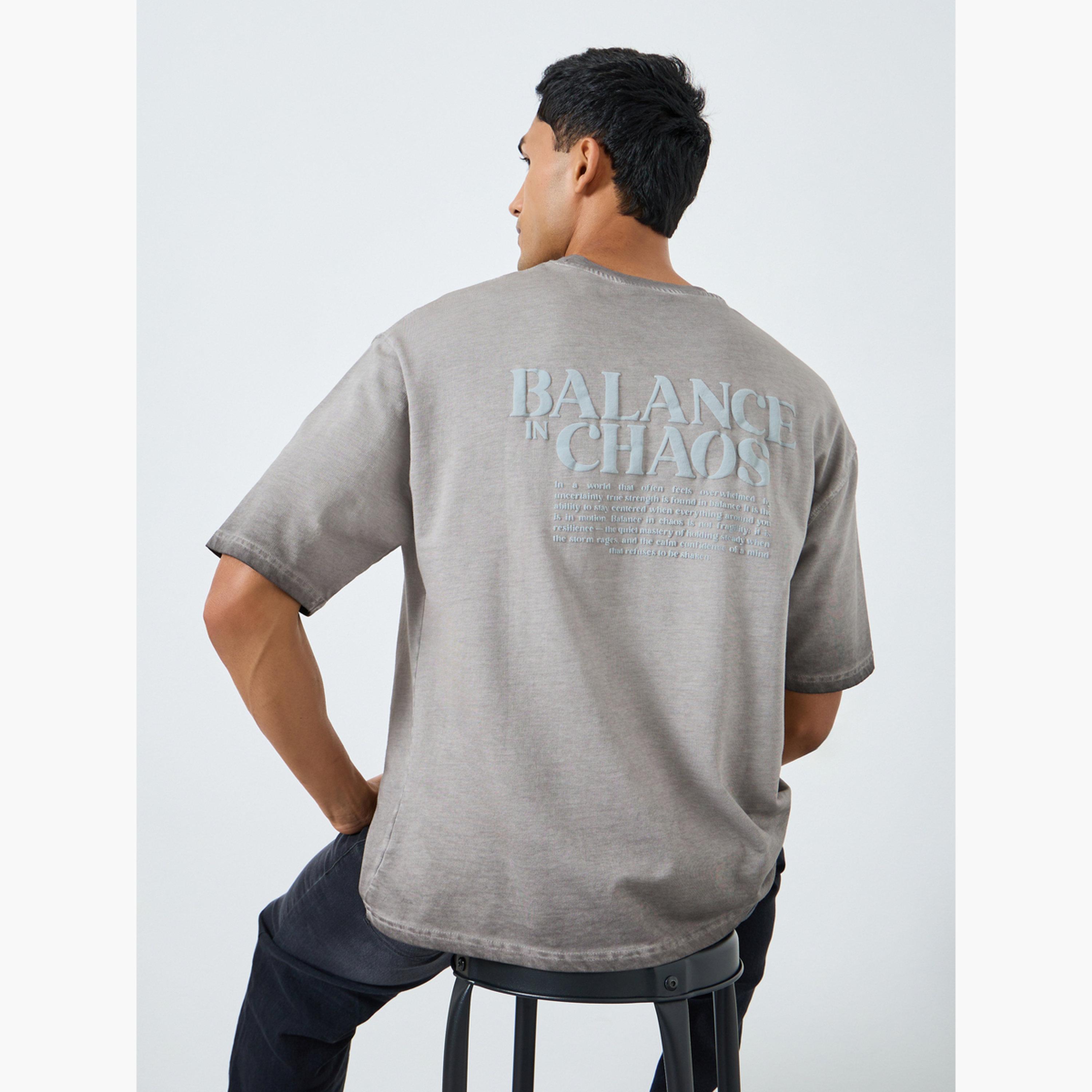 تيشيرت واسع بنمط غسيل حمضي-men-clothing-tshirtsandpolos-tshirts-image-2