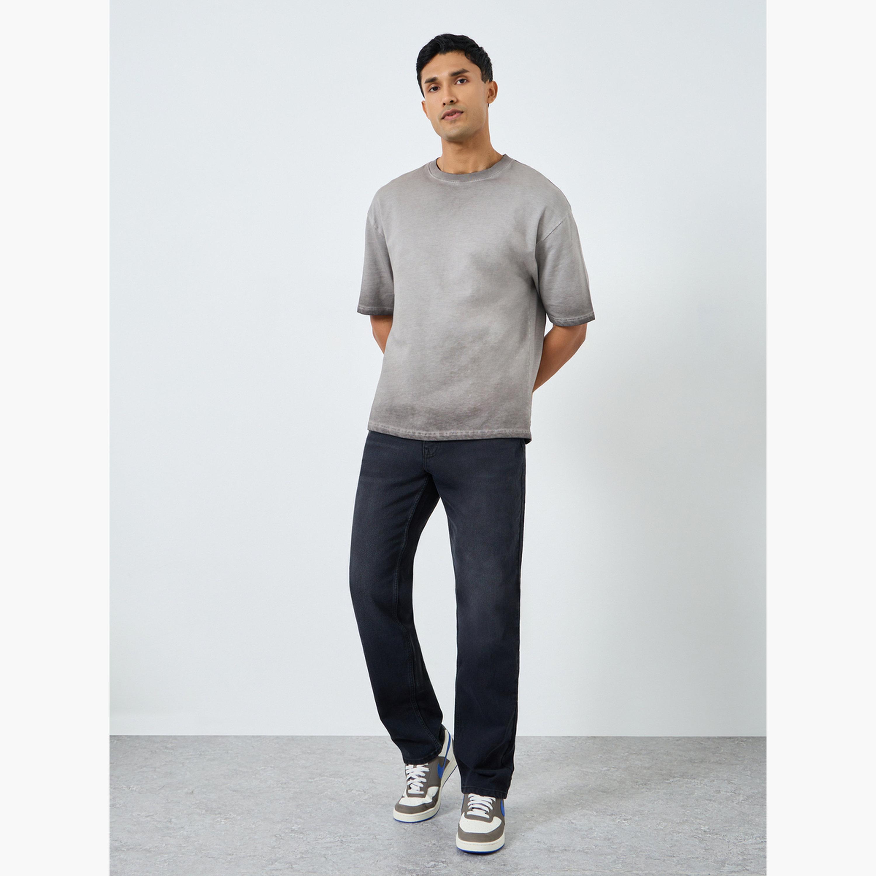 تيشيرت واسع بنمط غسيل حمضي-men-clothing-tshirtsandpolos-tshirts-image-3