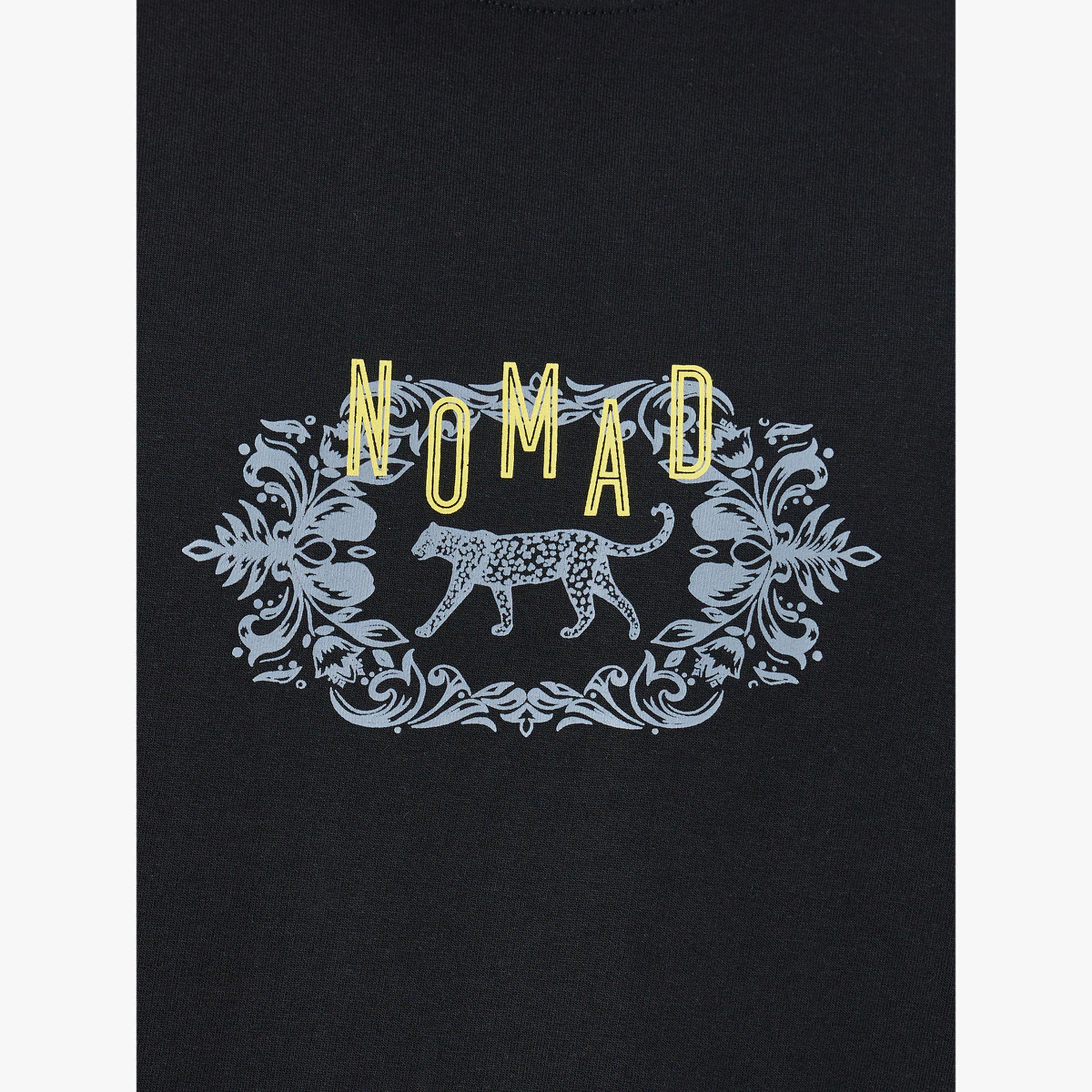 Styli Men Black Oversized Retro Ornate Printed T-Shirt-men-clothing-tshirtsandpolos-tshirts-image-3