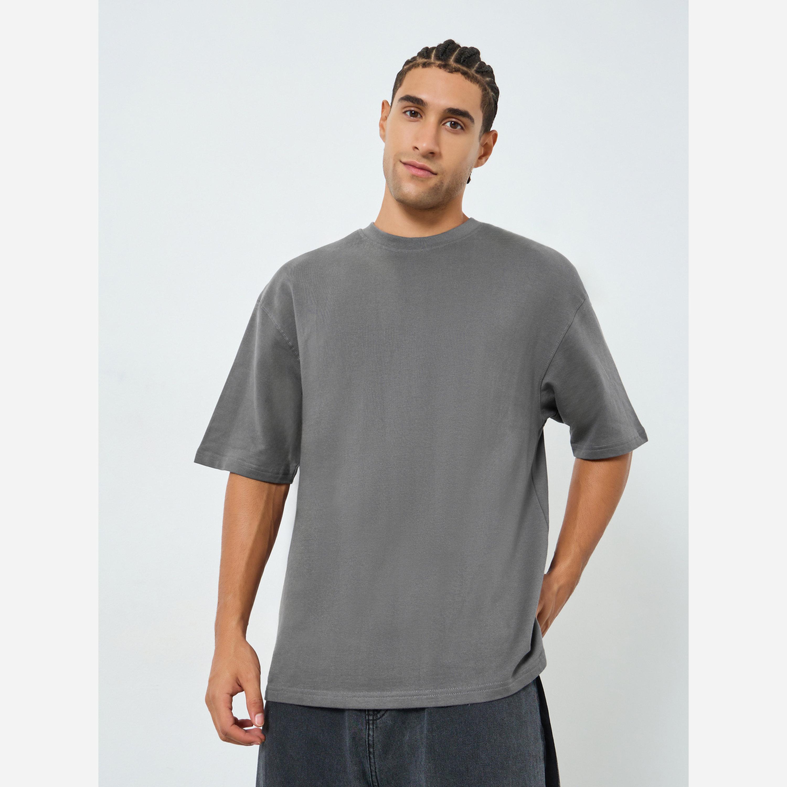 Styli Men Oversized Back Printed T-Shirt-men-clothing-tshirtsandpolos-tshirts-image-1
