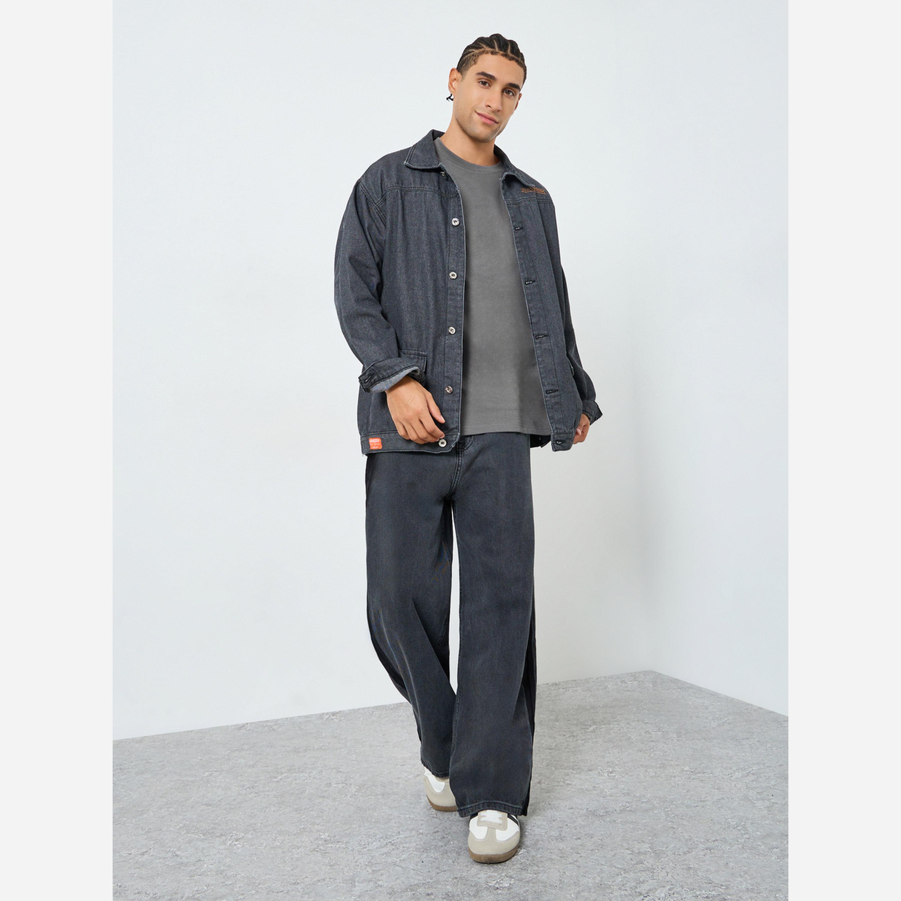 ستايلي - تيشيرت رجالي مقاس واسع طبعة من الخلف-men-clothing-tshirtsandpolos-tshirts-image-3