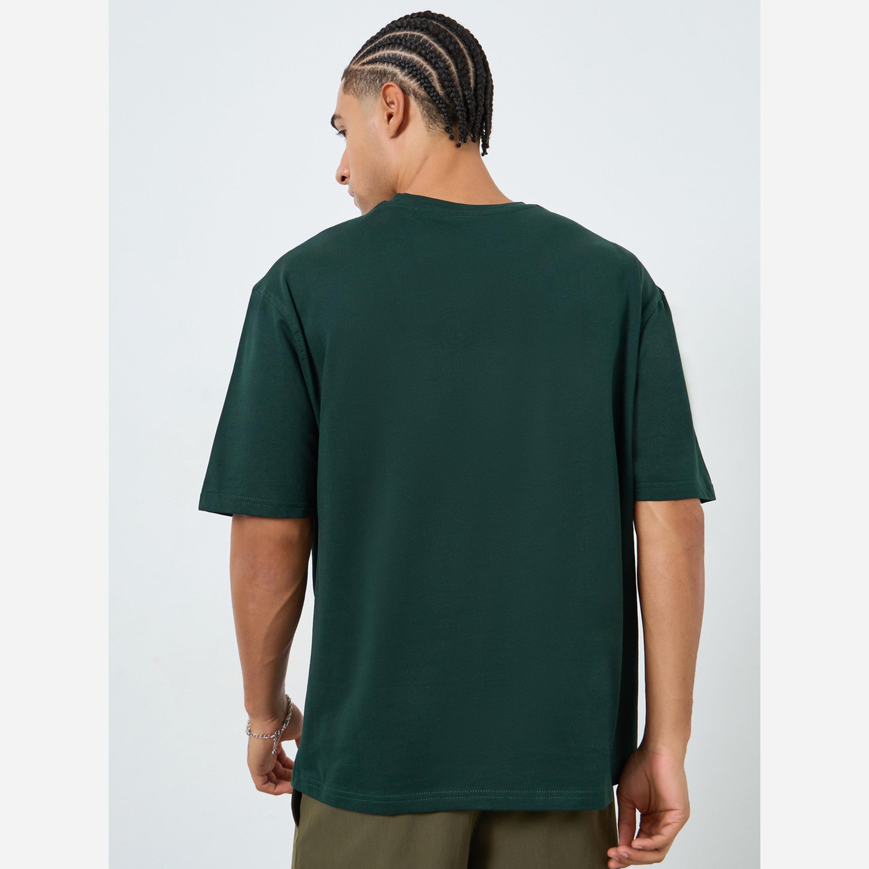 Styli Men Green Oasis Graphic Oversized T-Shirt-men-clothing-tshirtsandpolos-tshirts-image-4