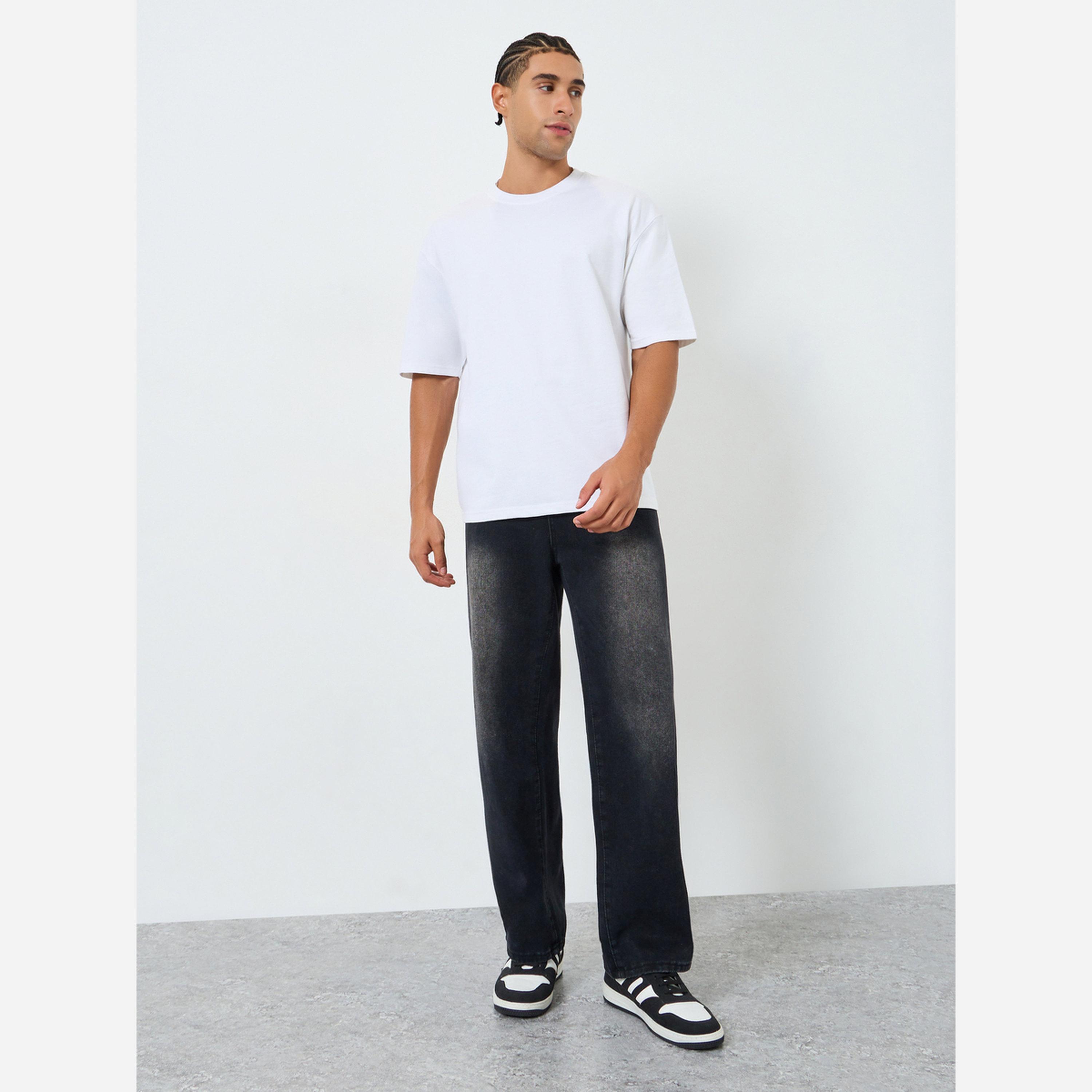 Styli Men White Oversized NYC Print T-Shirt-men-clothing-tshirtsandpolos-tshirts-image-2