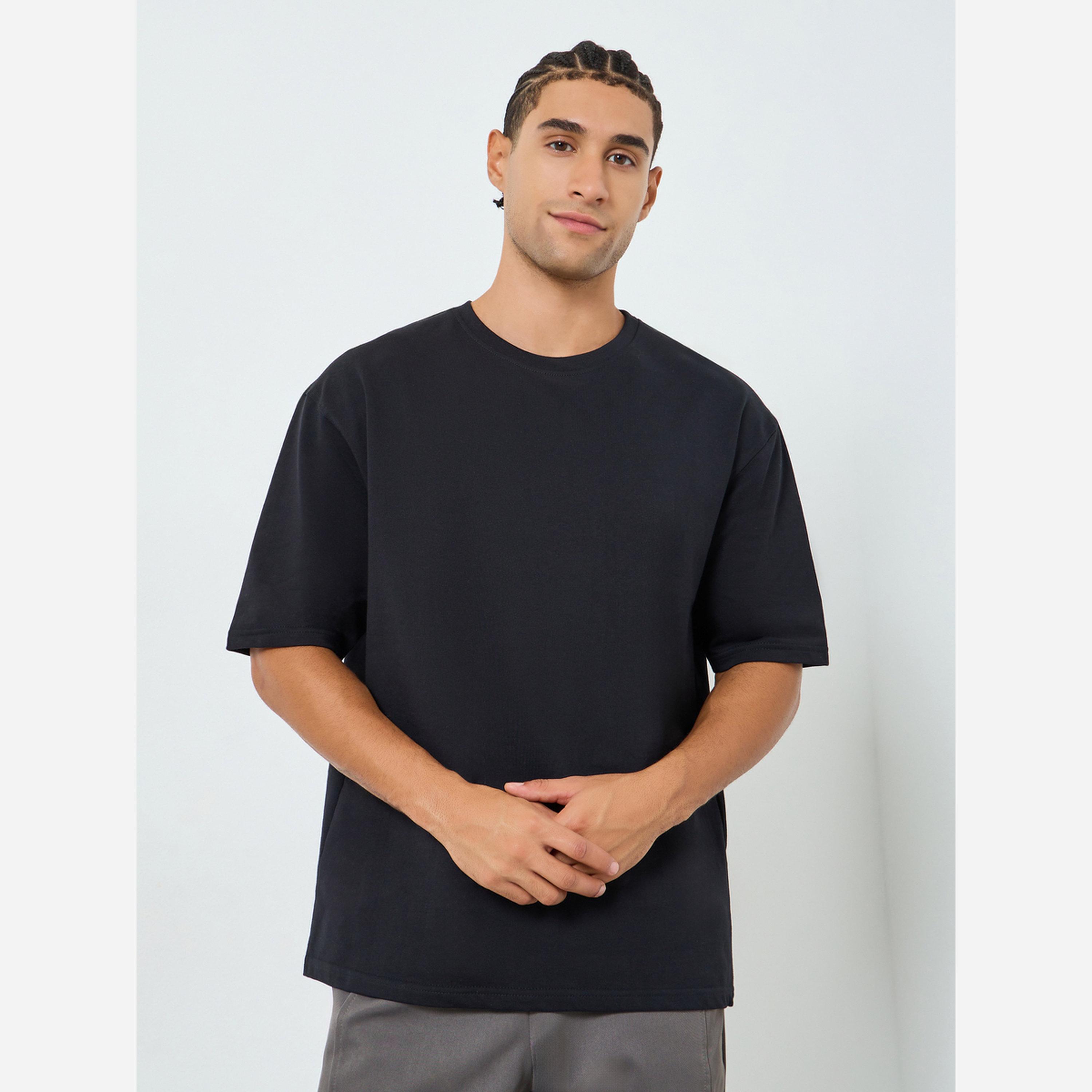 Styli Men Oversized Back Graphic Print T-Shirt-men-clothing-tshirtsandpolos-tshirts-image-1