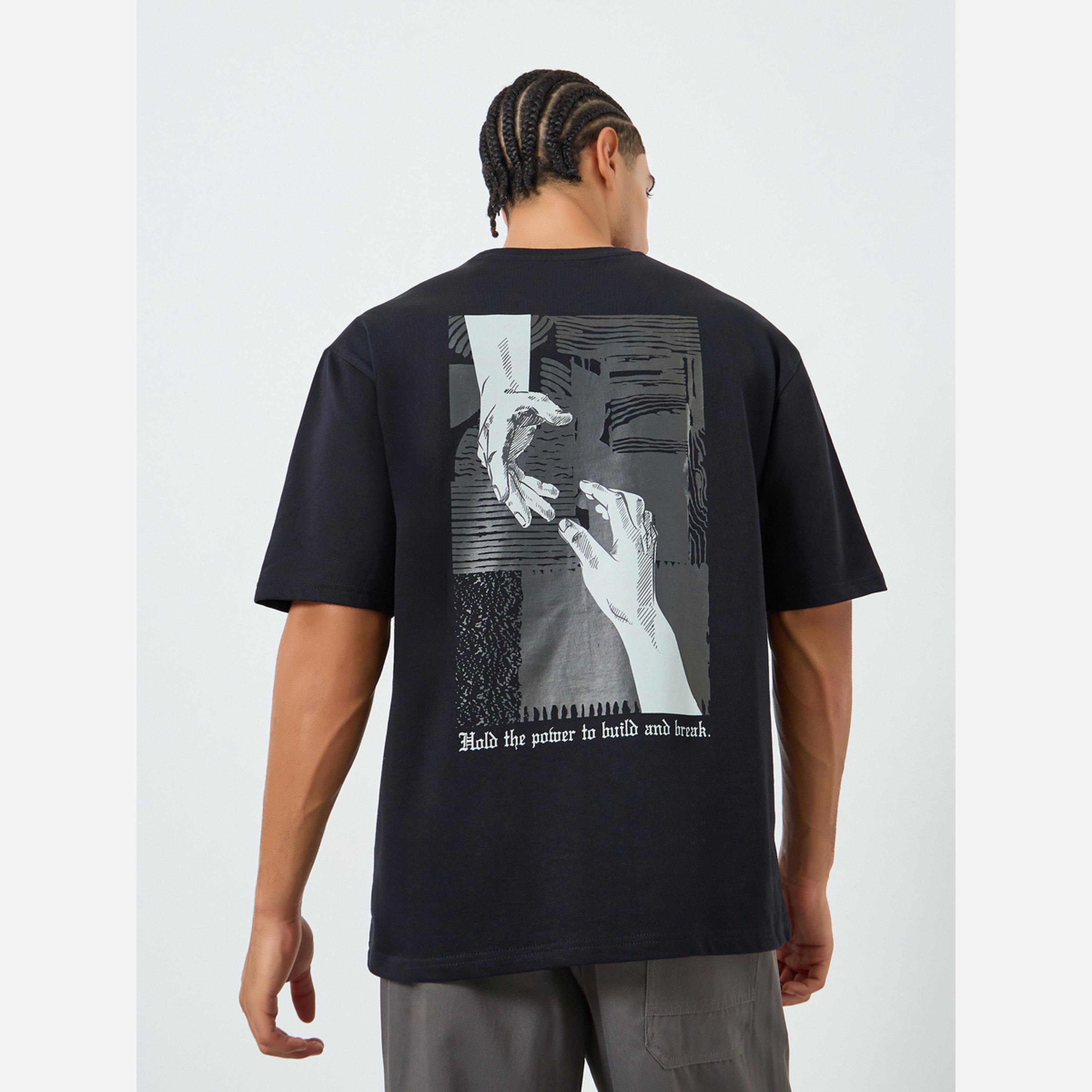 Styli Men Oversized Back Graphic Print T-Shirt-men-clothing-tshirtsandpolos-tshirts-image-4