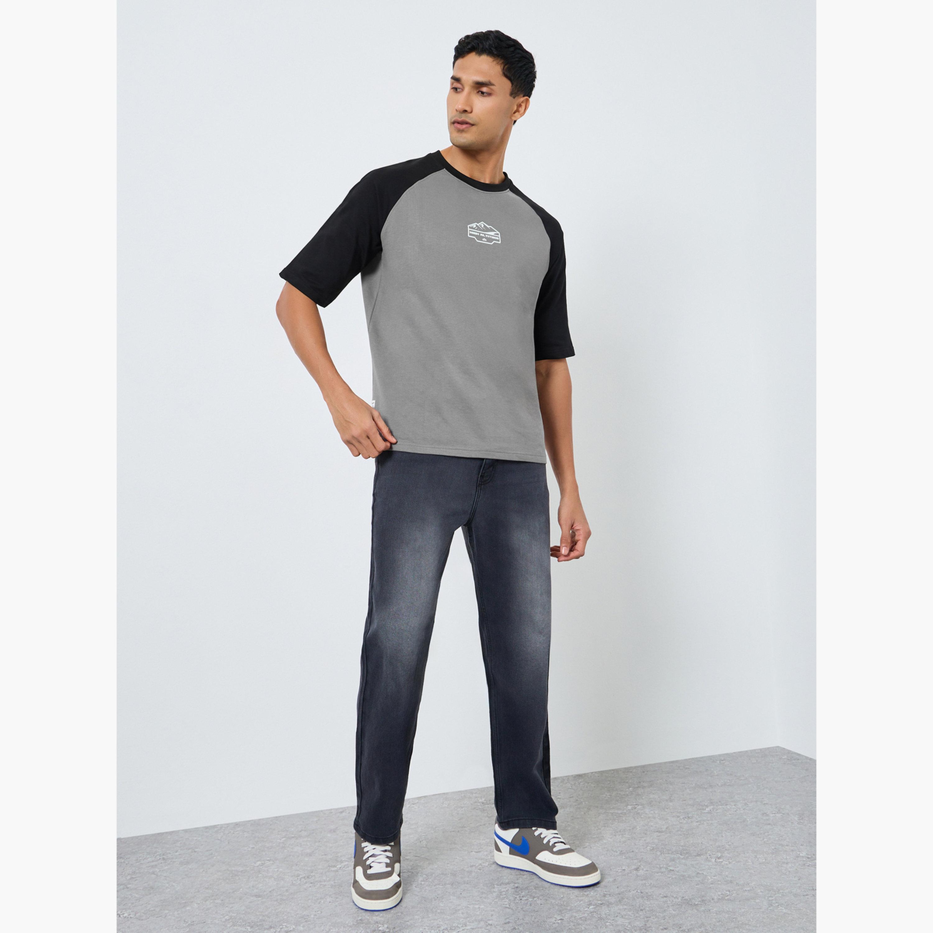 Styli Men Oversized Raglan Sleeve Printed T-Shirt-men-clothing-tshirtsandpolos-tshirts-image-2
