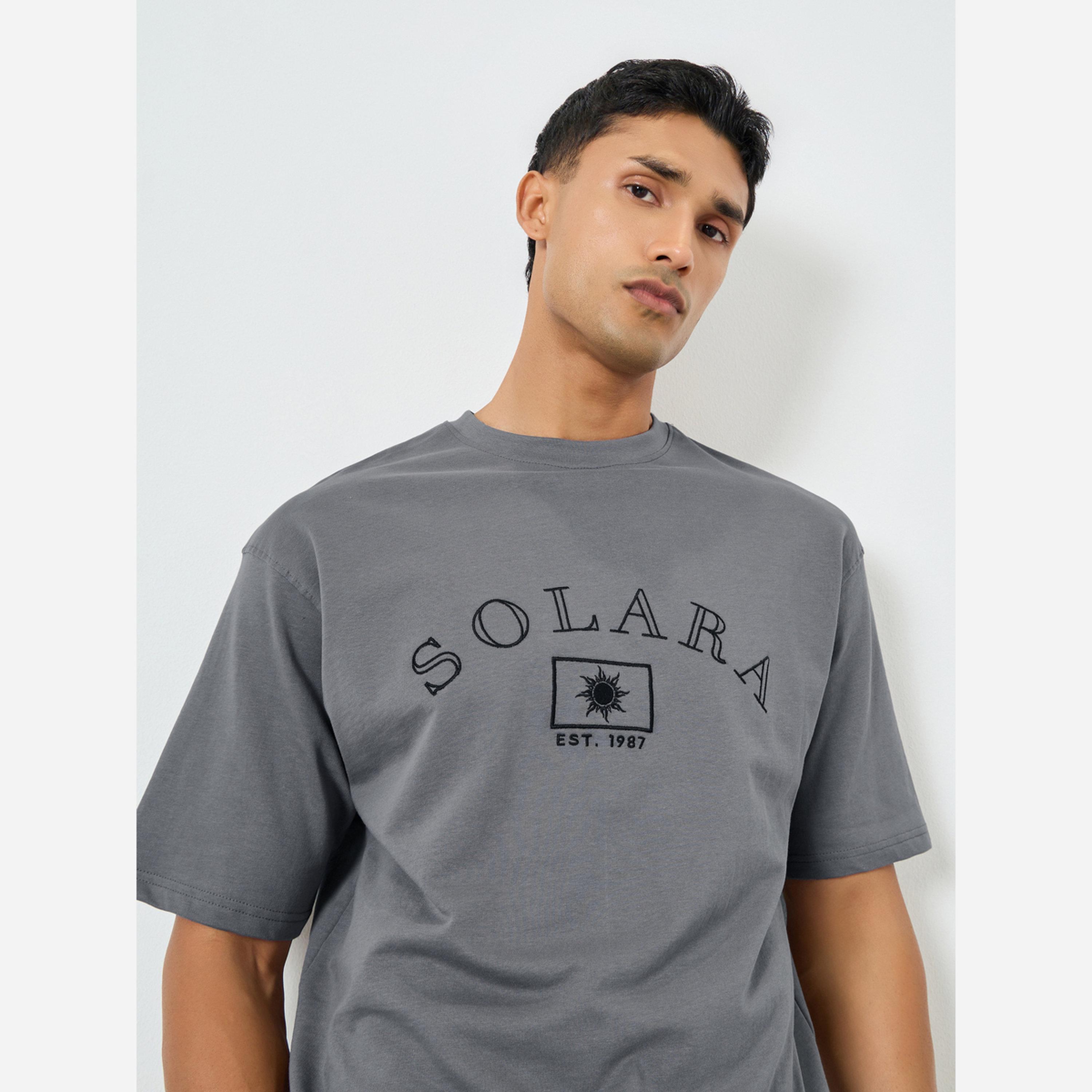 Styli Men Embroidered Oversized Cotton T-Shirt-men-clothing-tshirtsandpolos-tshirts-image-3