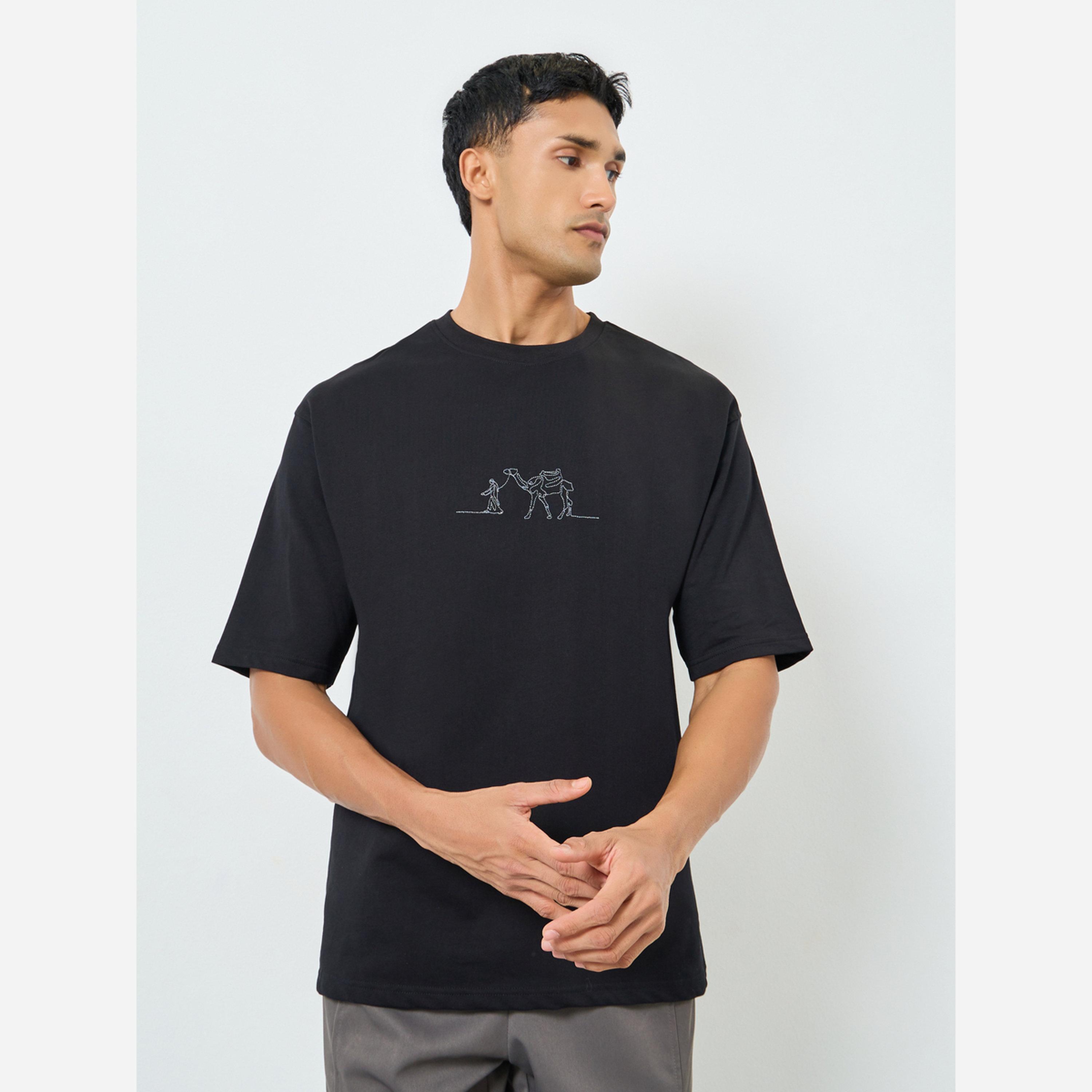 Styli Men  Oversized Cotton T-Shirt-men-clothing-tshirtsandpolos-tshirts-image-3