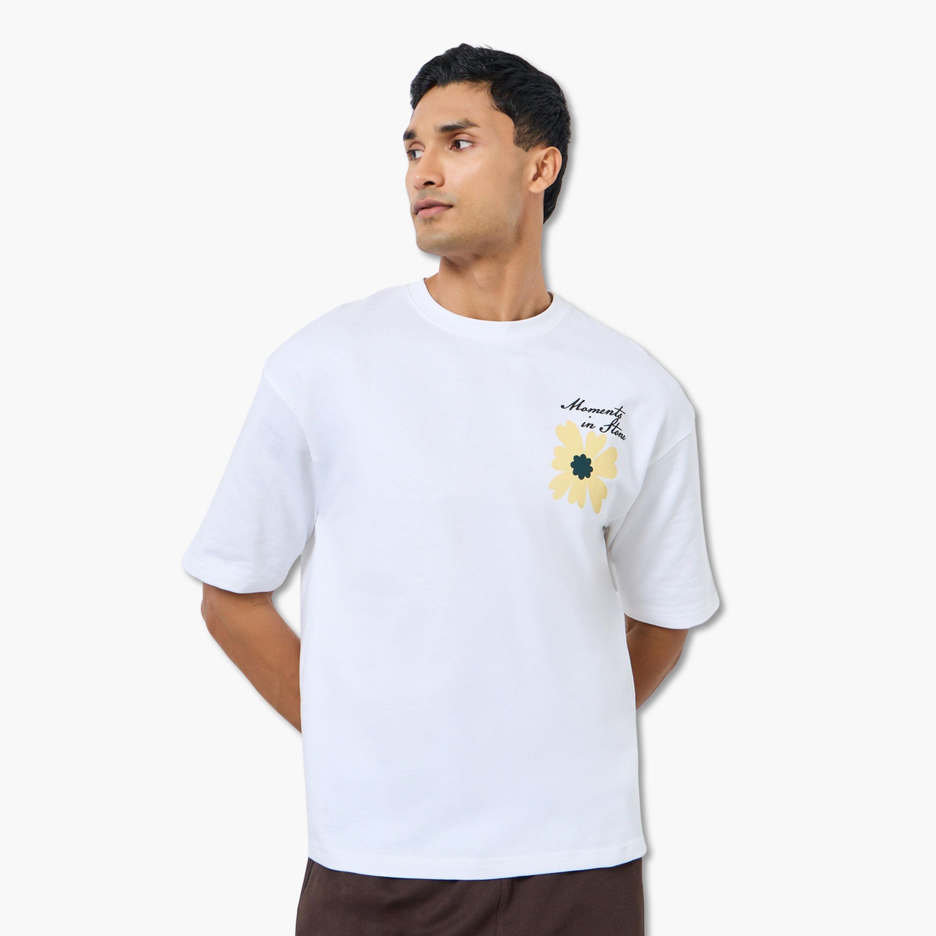 Styli Men Oversized Back Graphic T-Shirt-men-clothing-tshirtsandpolos-tshirts-image-1