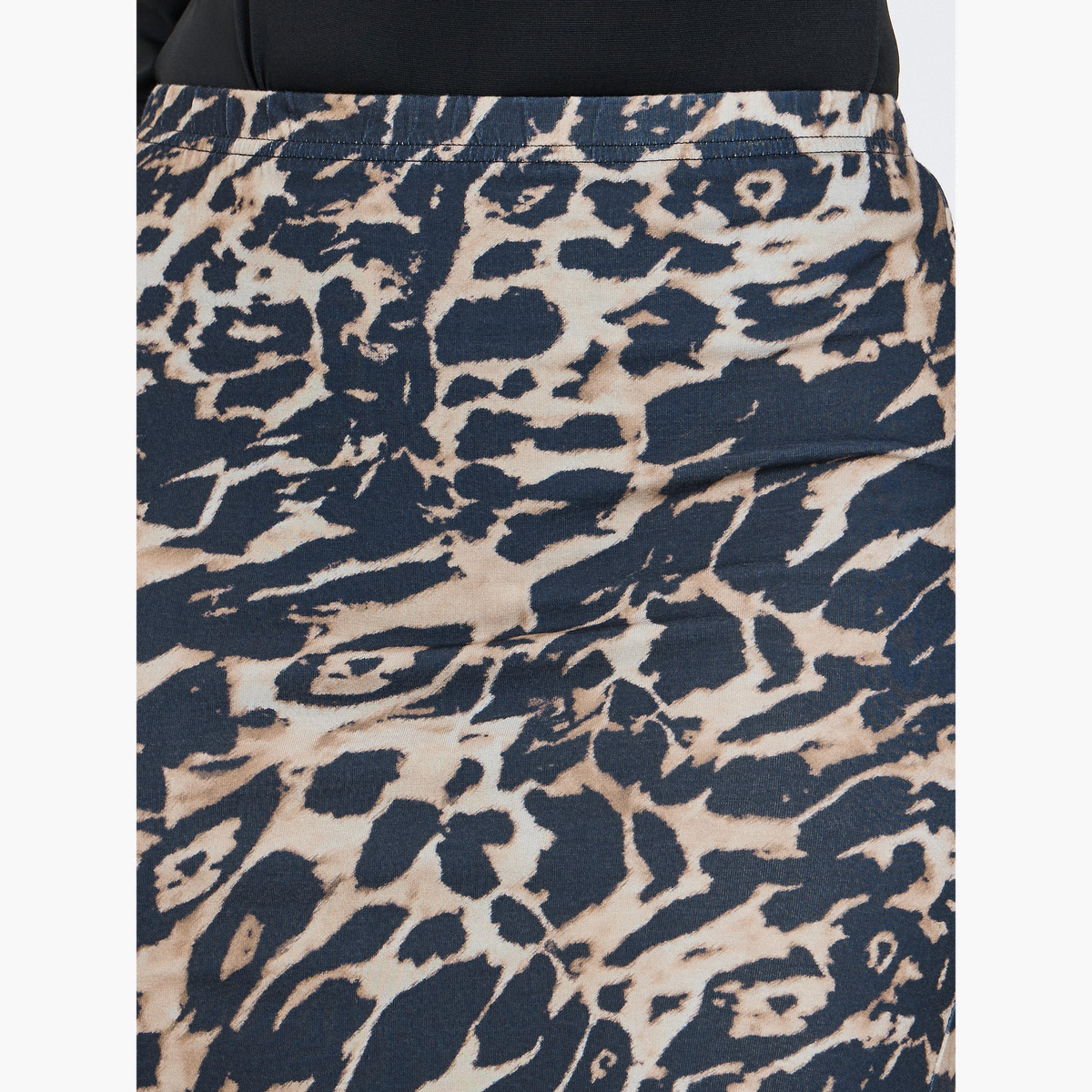 تيك تو - تنورة ماكسي ضيقة بطبعة حيوانات-women-clothing-bottoms-skirts-image-3