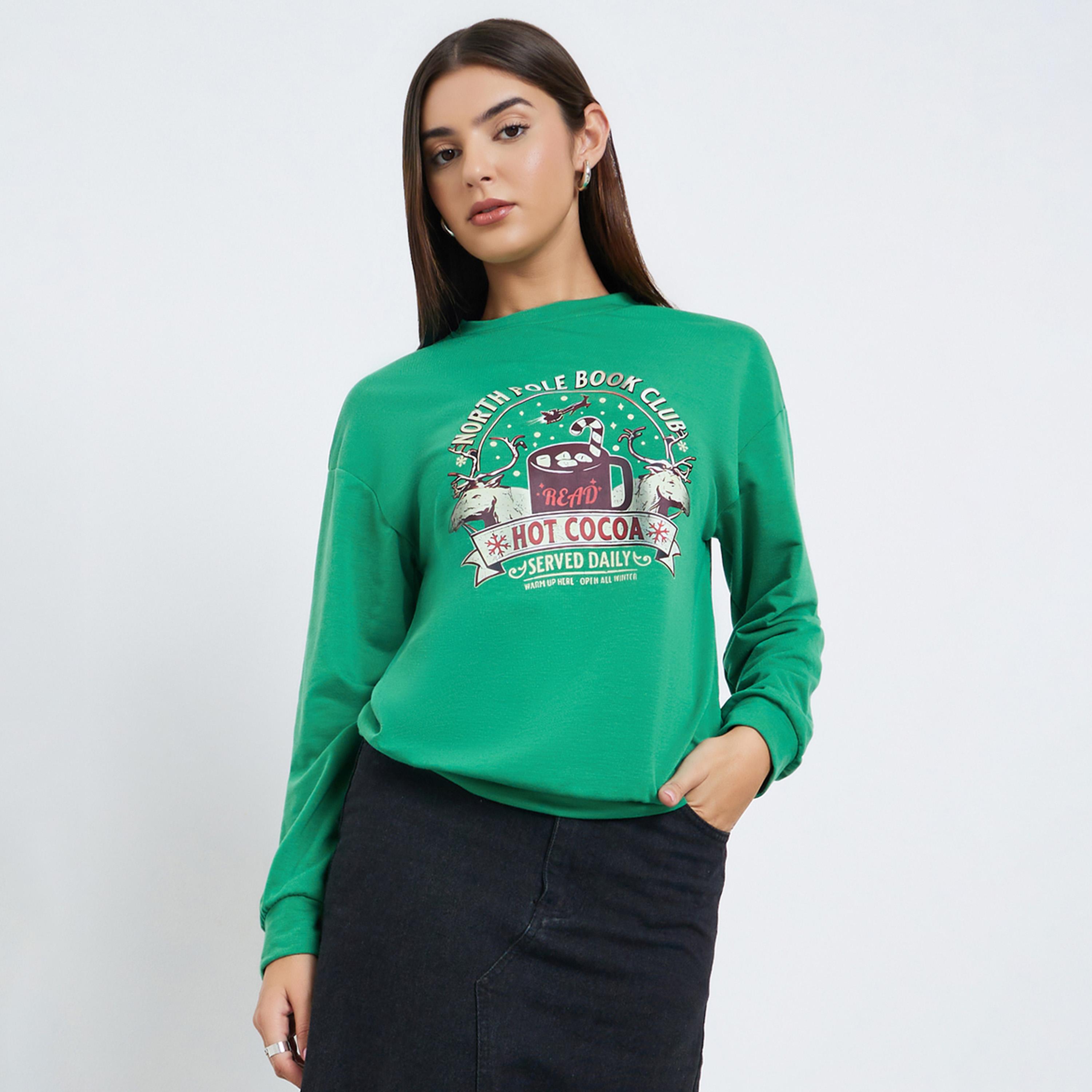Take Two Graphic Print Round Neck Long Sleeves Women's Sweatshirt-women-winterwear-hoodiesandsweatshirts-sweatshirts-image-1