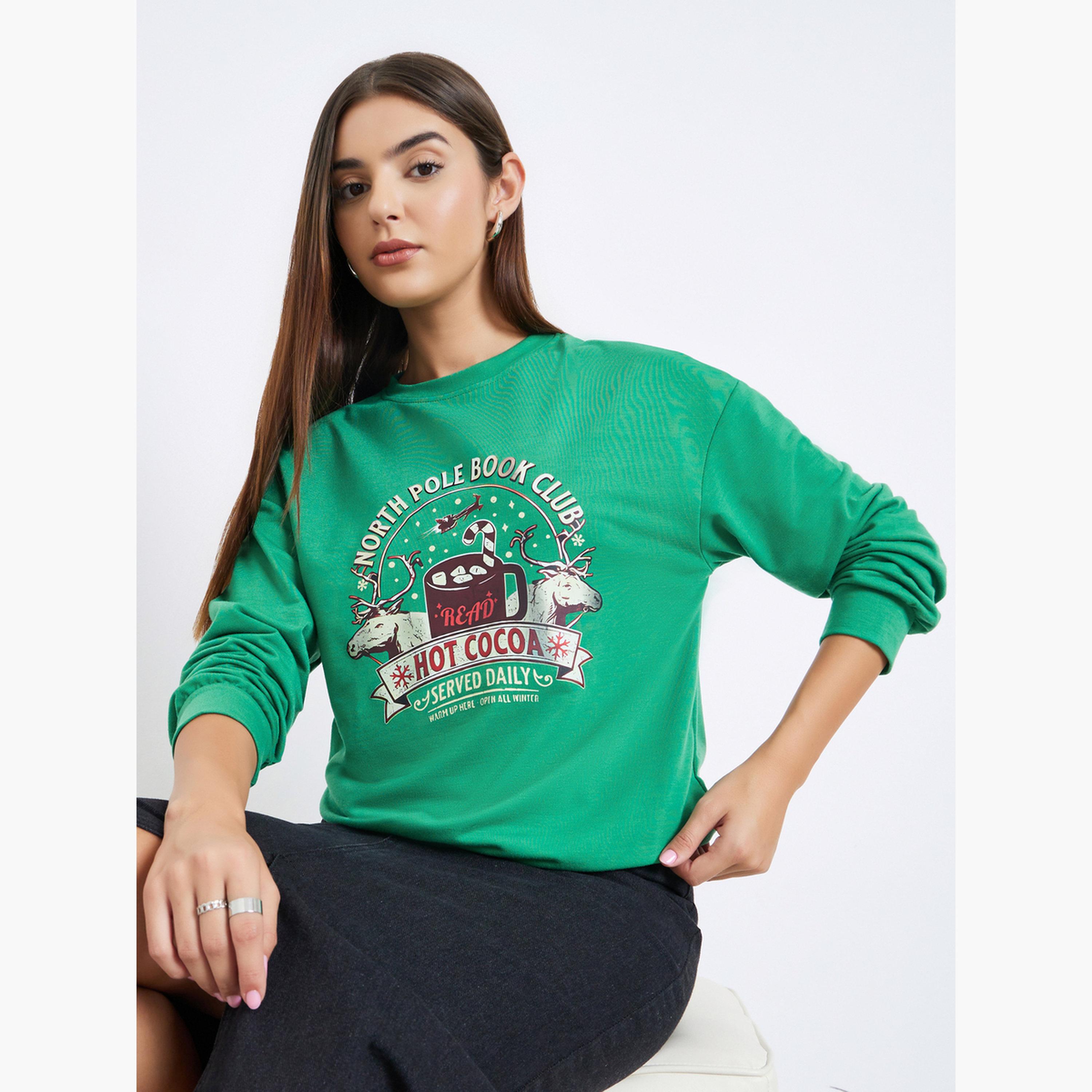 Take Two Graphic Print Round Neck Long Sleeves Women's Sweatshirt-women-winterwear-hoodiesandsweatshirts-sweatshirts-image-3