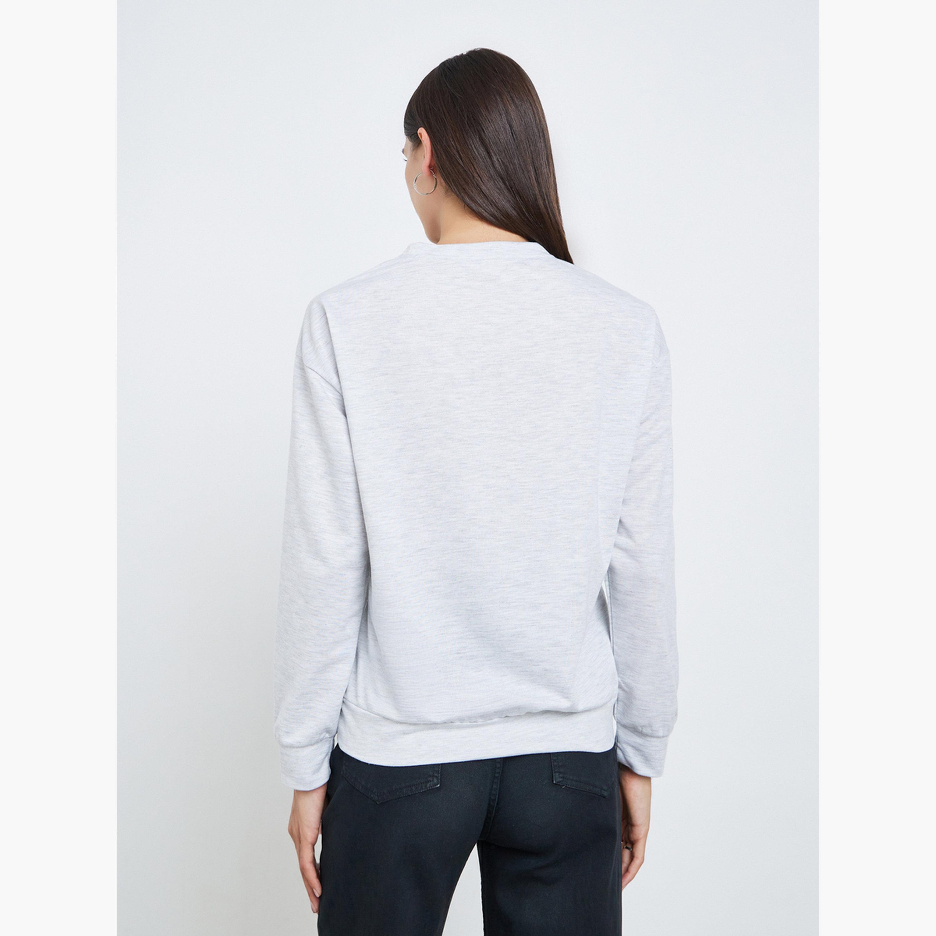 Take Two Bookworm Graphic Print Round Neck Long Sleeves Women's Sweatshirt-women-winterwear-hoodiesandsweatshirts-sweatshirts-image-4