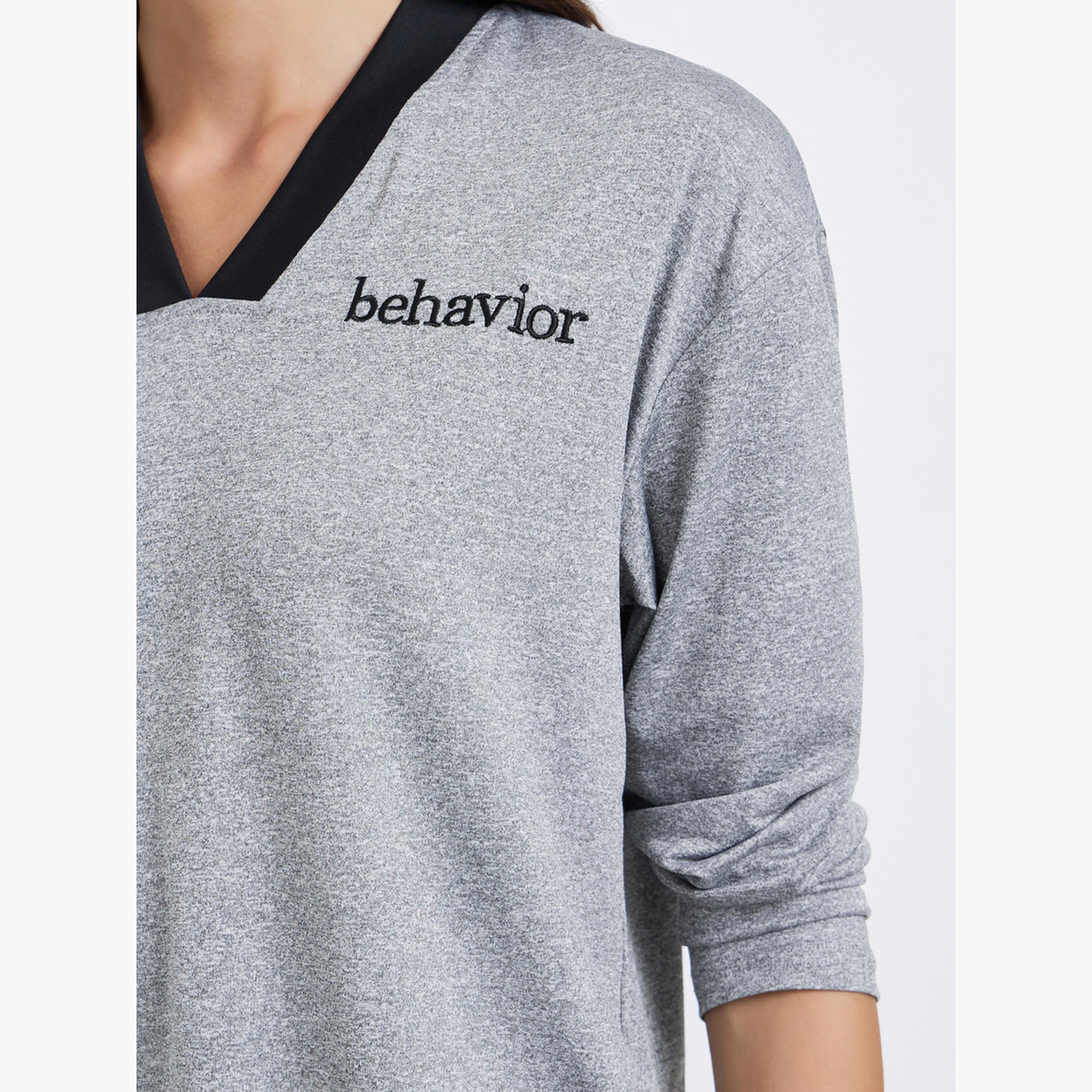 Styli Women Grey Embroidered Slogan T-Shirt-women-clothing-tshirts-image-3