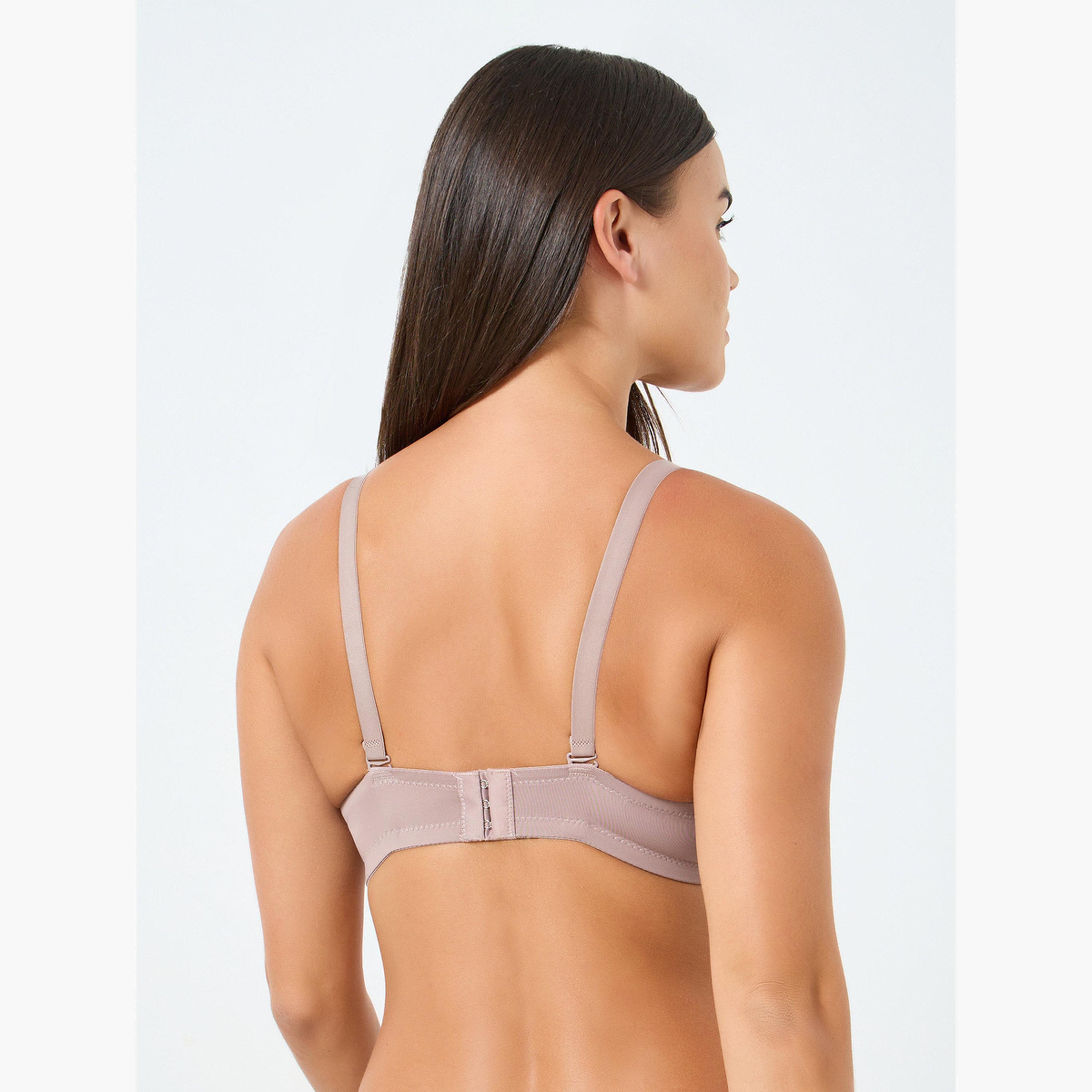 Styli Pack of 2 - Full Cup Padded Wired Bra with Satin Panel-women-clothing-lingerie-bras-image-5