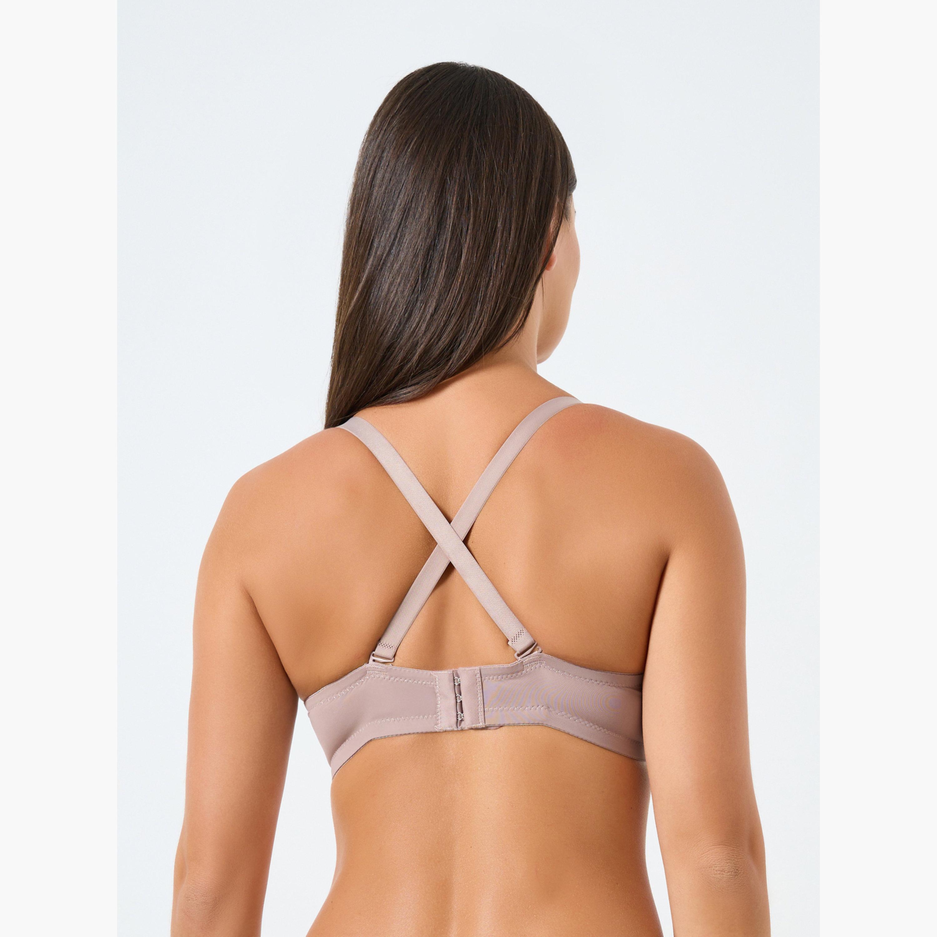 Styli Pack of 2 - Full Cup Padded Wired Bra with Satin Panel-women-clothing-lingerie-bras-image-6