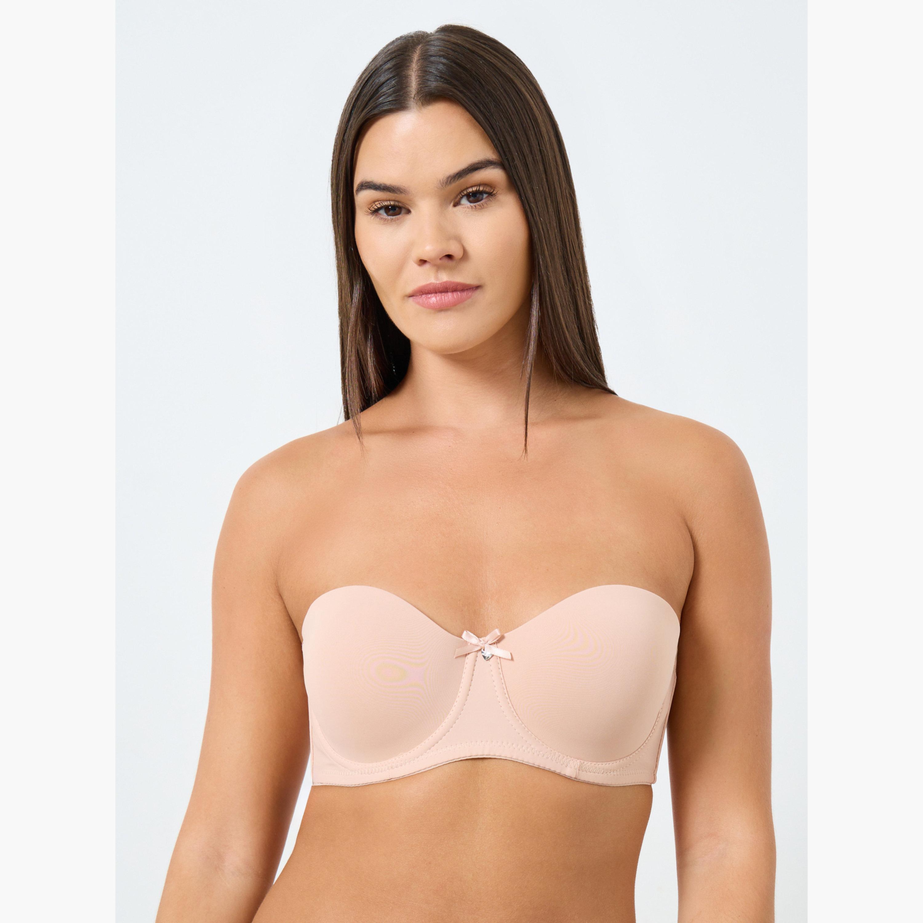 Styli Pack of 2 - Padded Wired Solid Balconette Bra-women-clothing-lingerie-bras-image-4