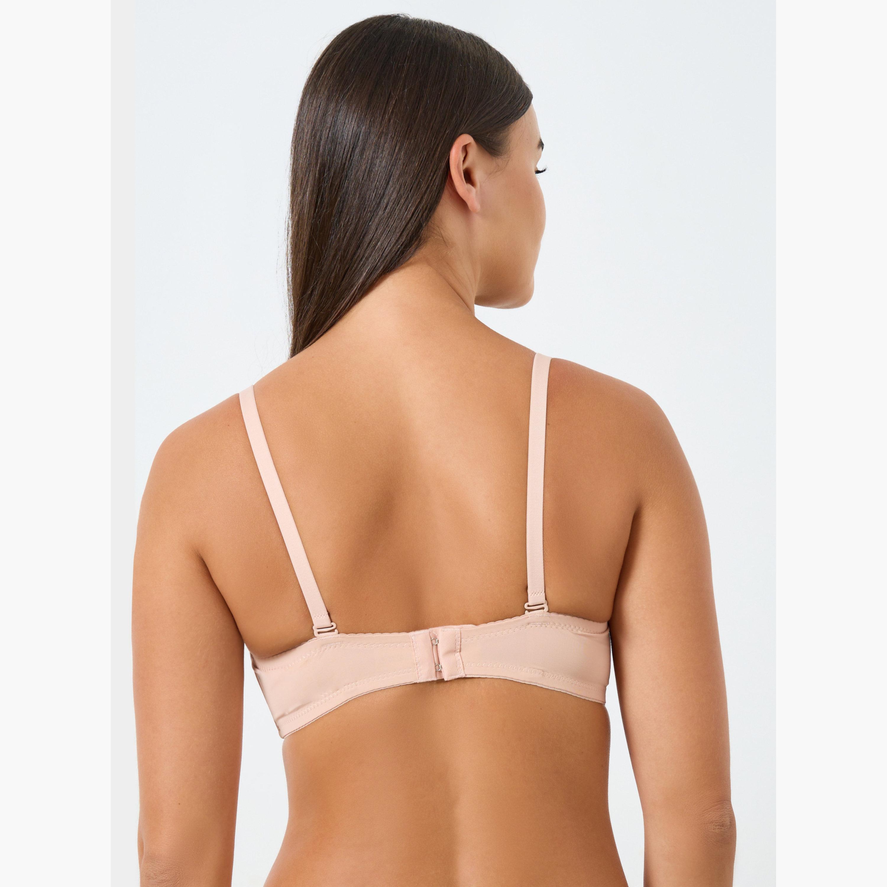 Styli Pack of 2 - Padded Wired Solid Balconette Bra-women-clothing-lingerie-bras-image-5