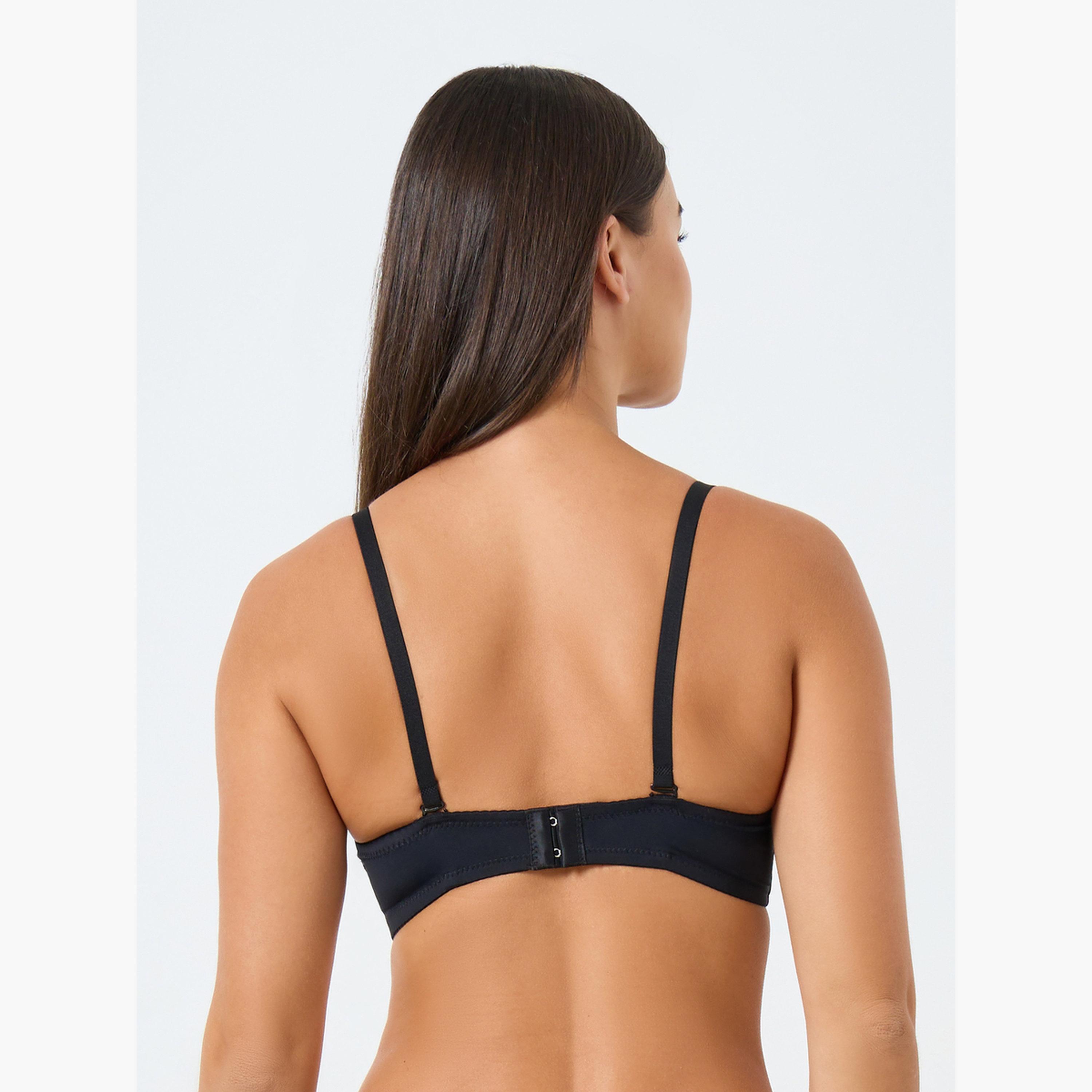 Styli Pack of 2 - Padded Wired Solid Balconette Bra-women-clothing-lingerie-bras-image-5