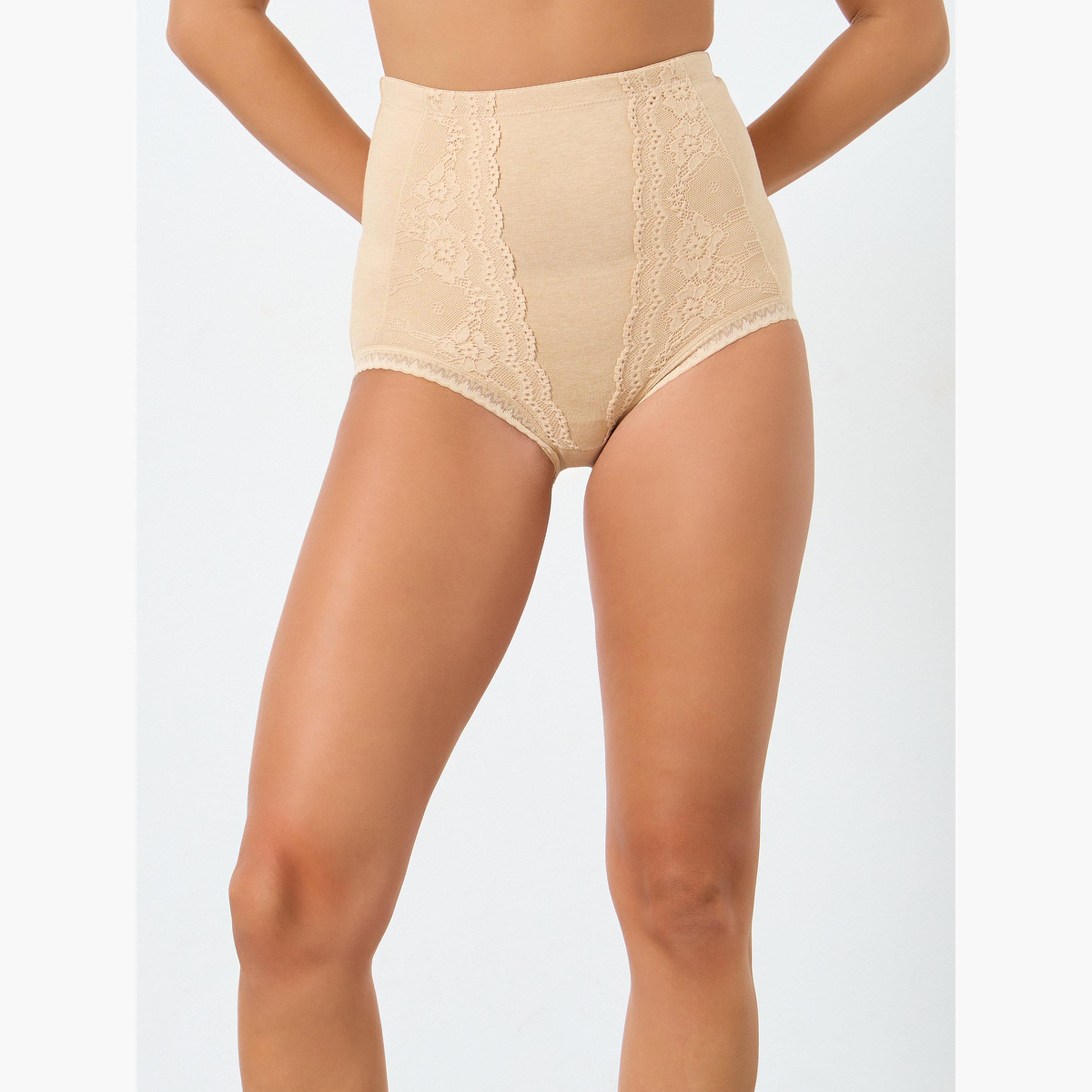 Styli Pack of 2 - Cotton High Rise Shaping Brief-women-clothing-lingerie-shapewear-image-2