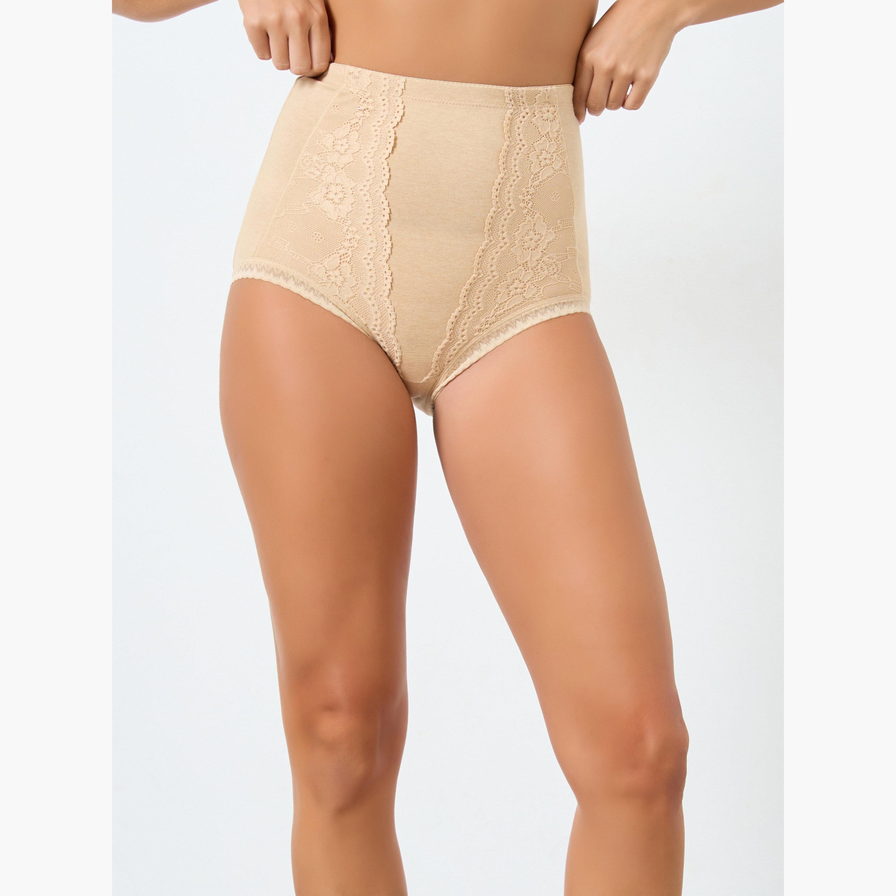 Styli Pack of 2 - Cotton High Rise Shaping Brief-women-clothing-lingerie-shapewear-image-5