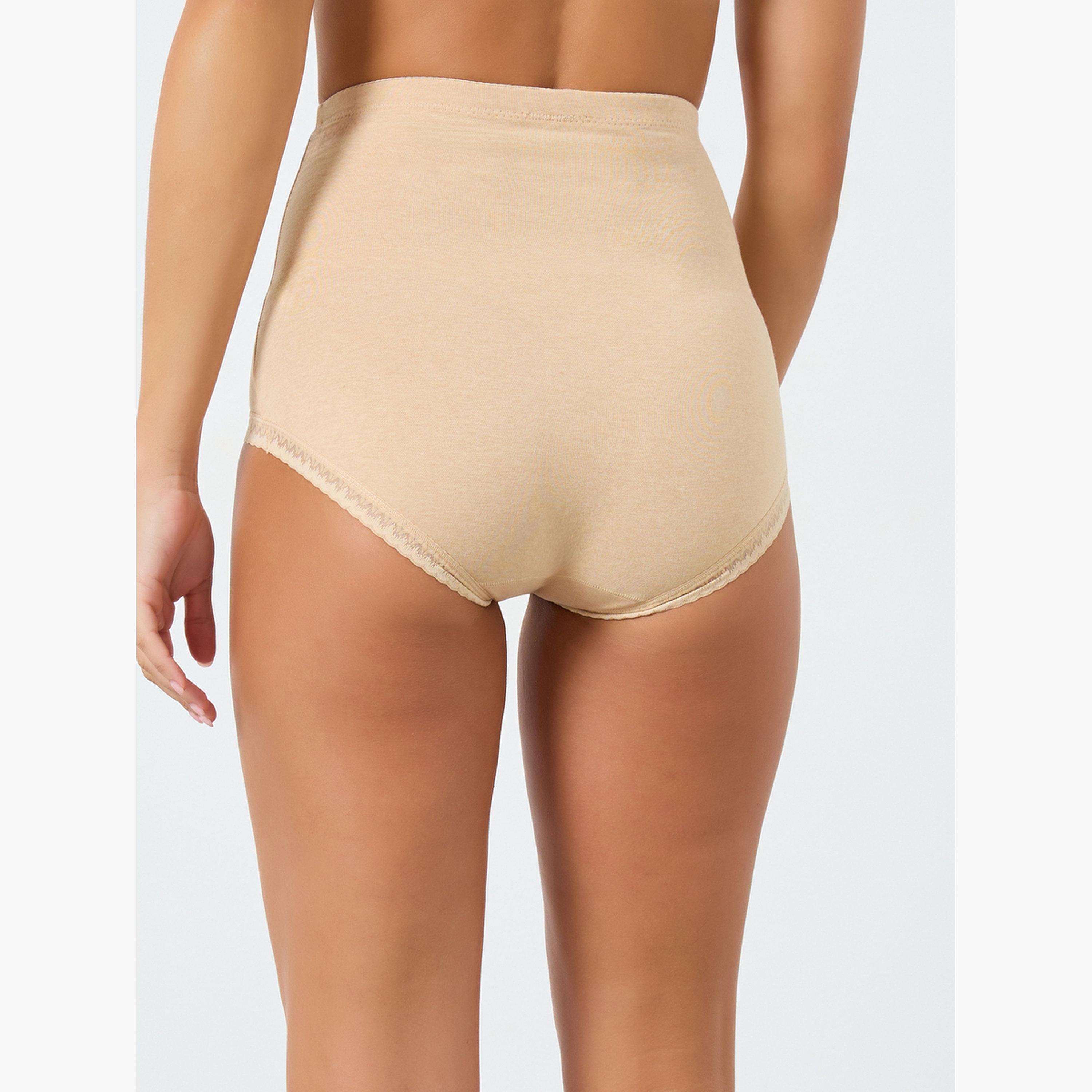 Styli Pack of 2 - Cotton High Rise Shaping Brief-women-clothing-lingerie-shapewear-image-6