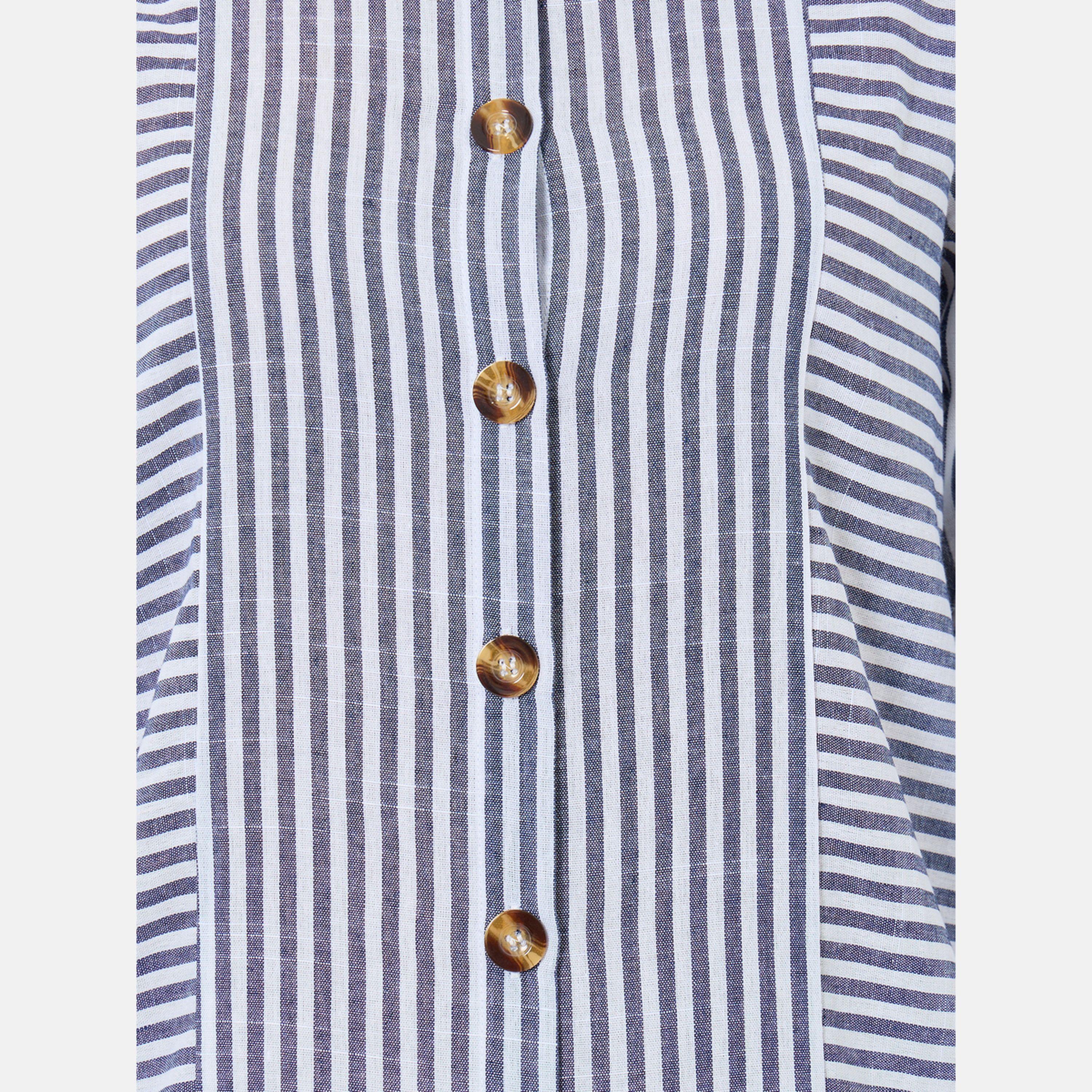 Take Two Striped Button Front Knee Length Shirt Dress-women-clothing-dresses-image-3