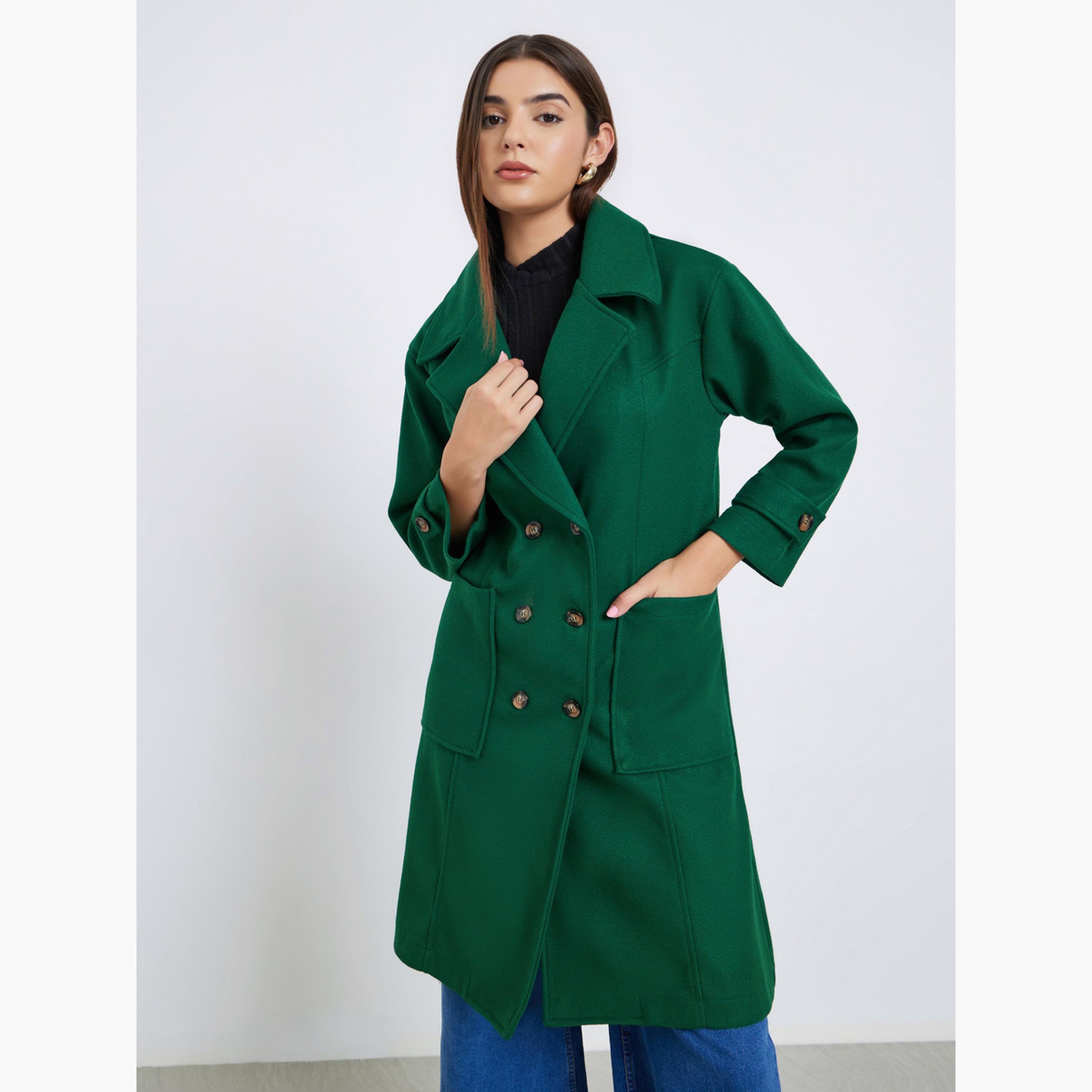 طقم قميص بأزرار وبنطلون-women-clothing-coatsandjackets-coats-image-1