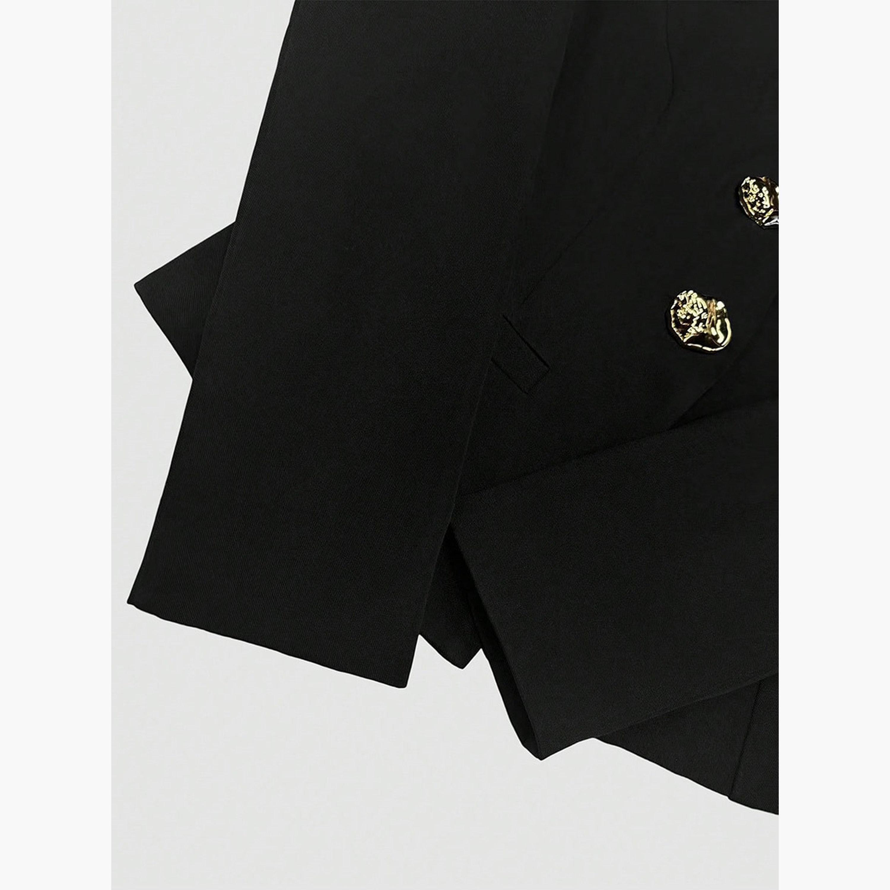 Take Two Embellished Detail Round Neck Long Sleeves Women's Buttoned Blazer-women-clothing-coatsandjackets-blazers-image-5