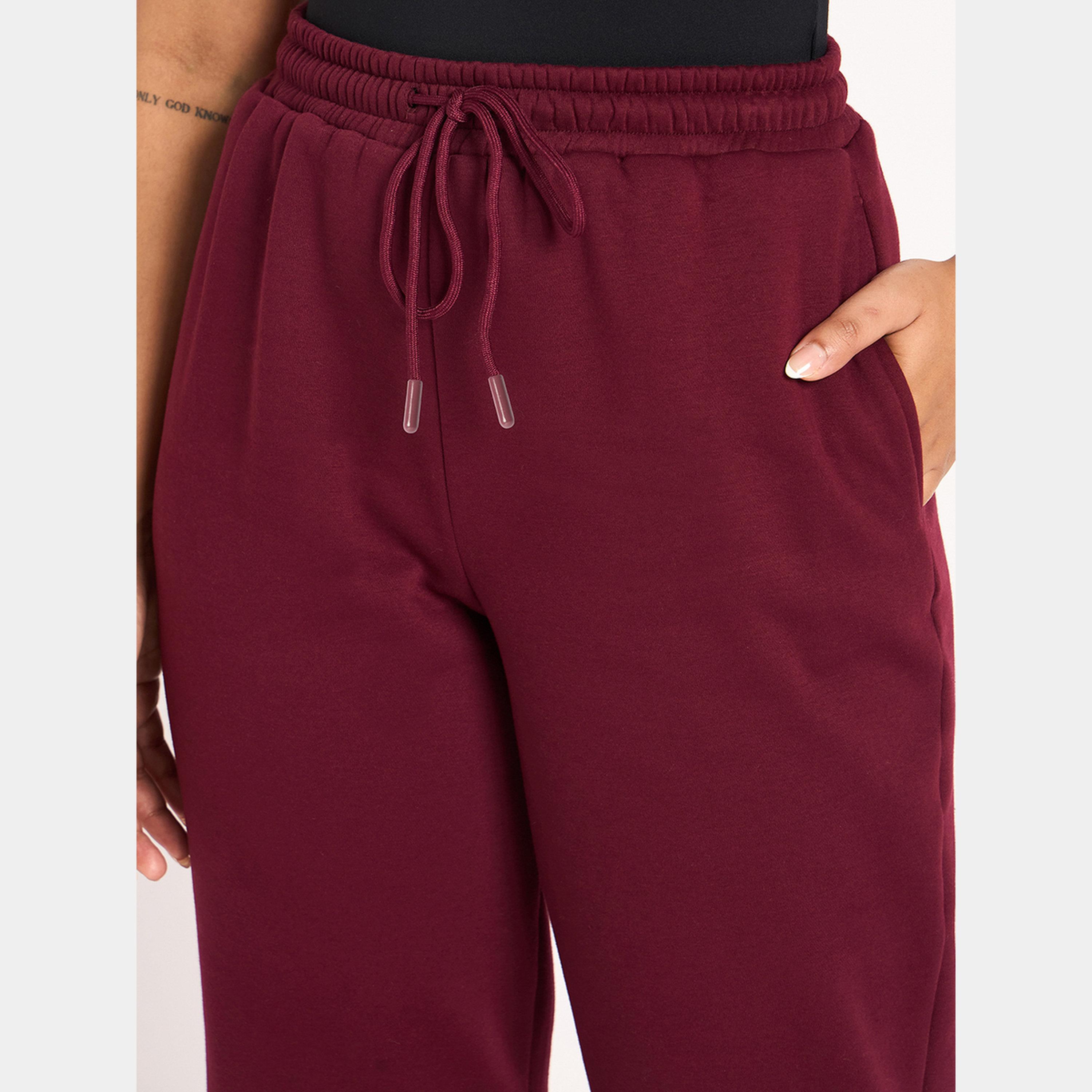 فيميلا - بنطال رياضي نسائي صوف باللون البرغندي-women-clothing-bottoms-joggers-image-5