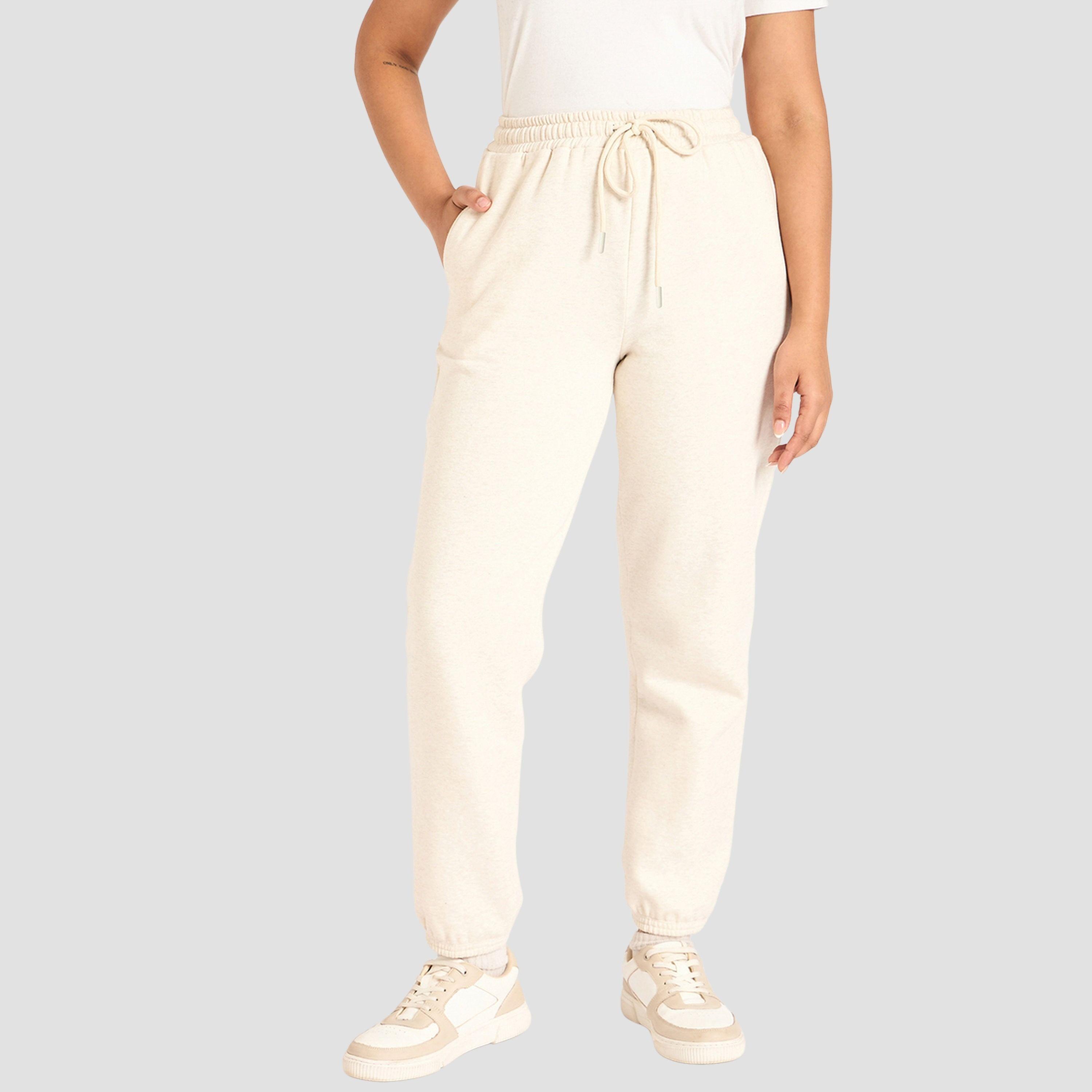 فيميلا - بنطال رياضي نسائي صوف المخلوط باللون اوف وايت-women-clothing-bottoms-joggers-image-1