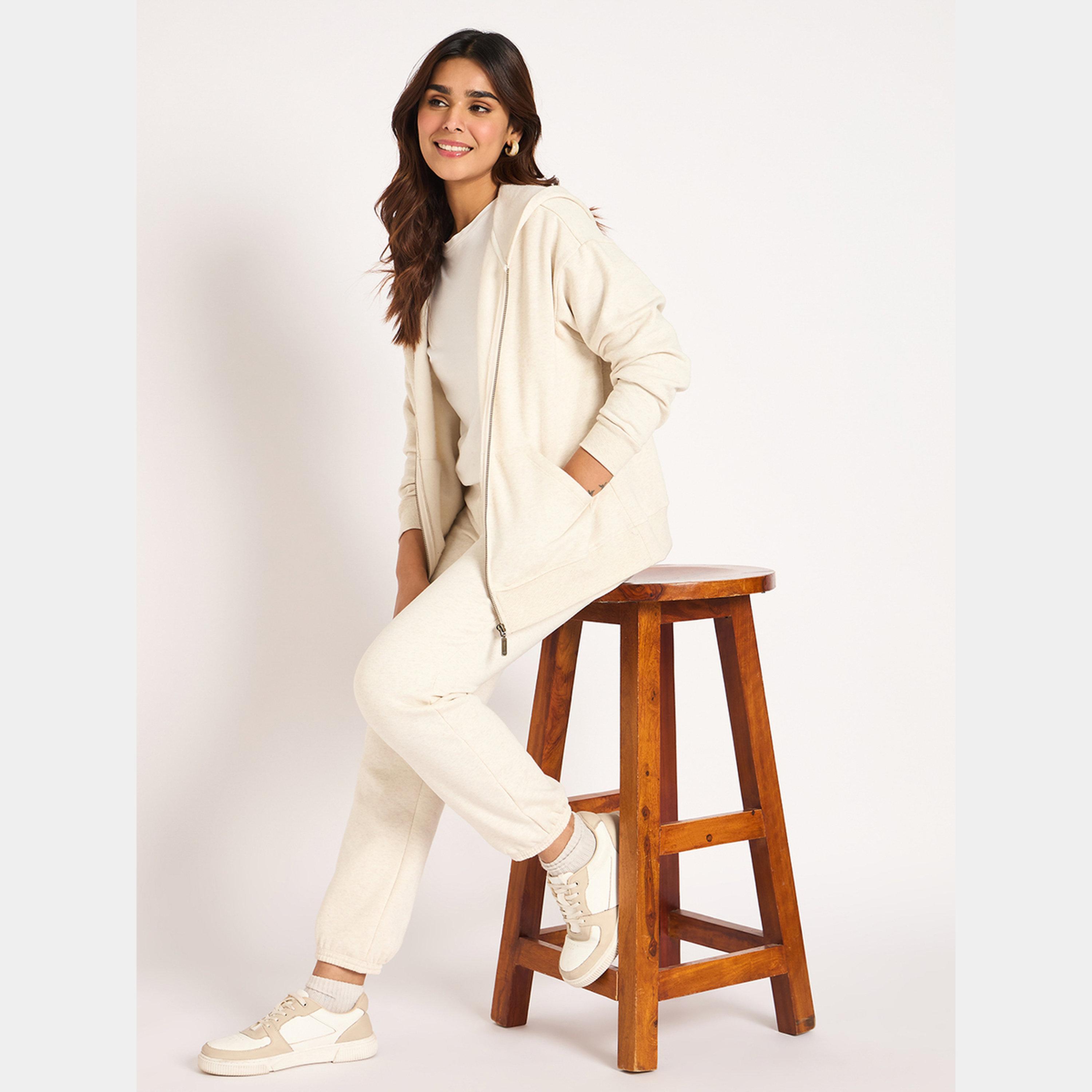 فيميلا - بنطال رياضي نسائي صوف المخلوط باللون اوف وايت-women-clothing-bottoms-joggers-image-6