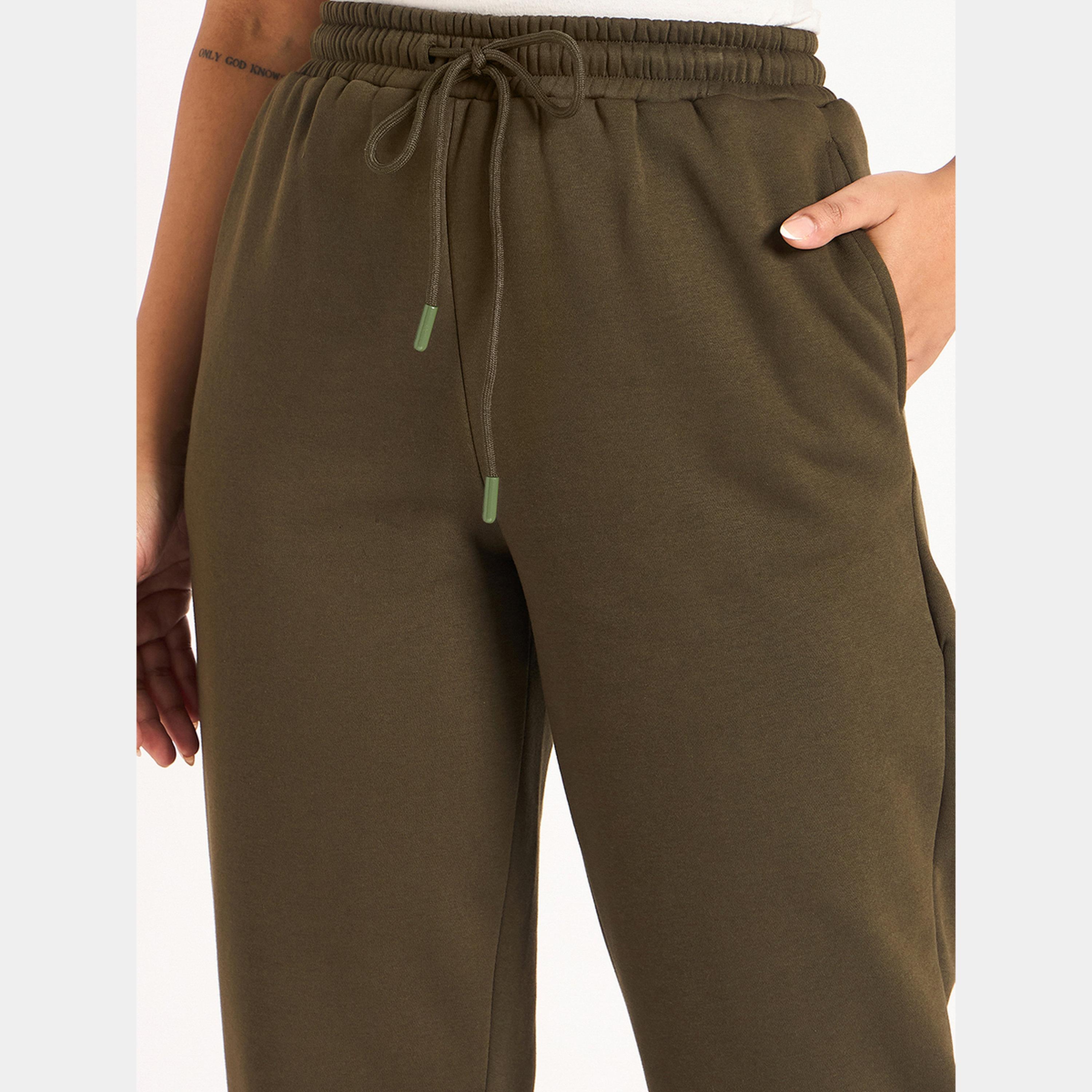 فيميلا - بنطال رياضي نسائي صوف الزيتوني-women-clothing-bottoms-joggers-image-3