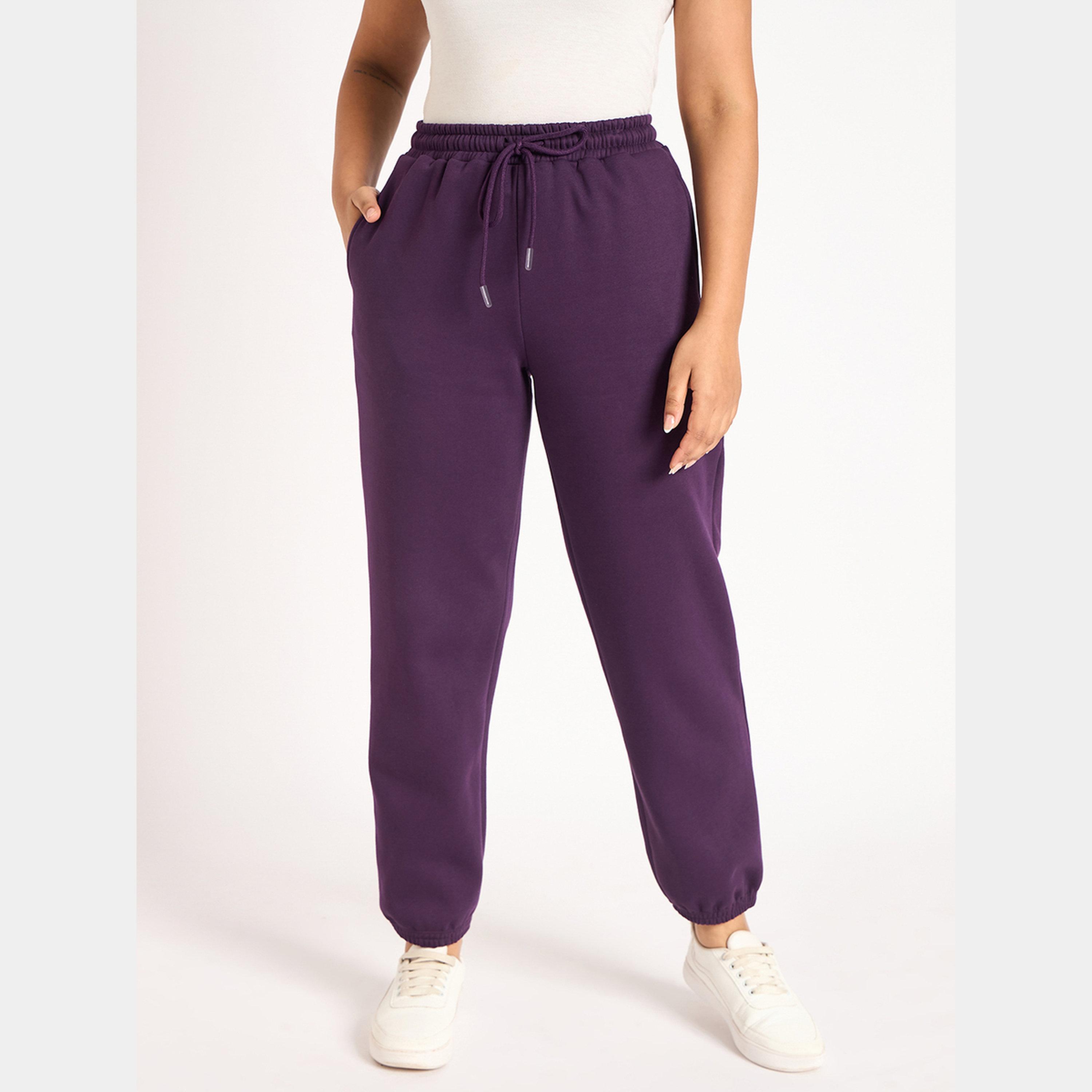 فيميلا - بنطال رياضي نسائي صوف أرجواني اللون-women-clothing-bottoms-joggers-image-1