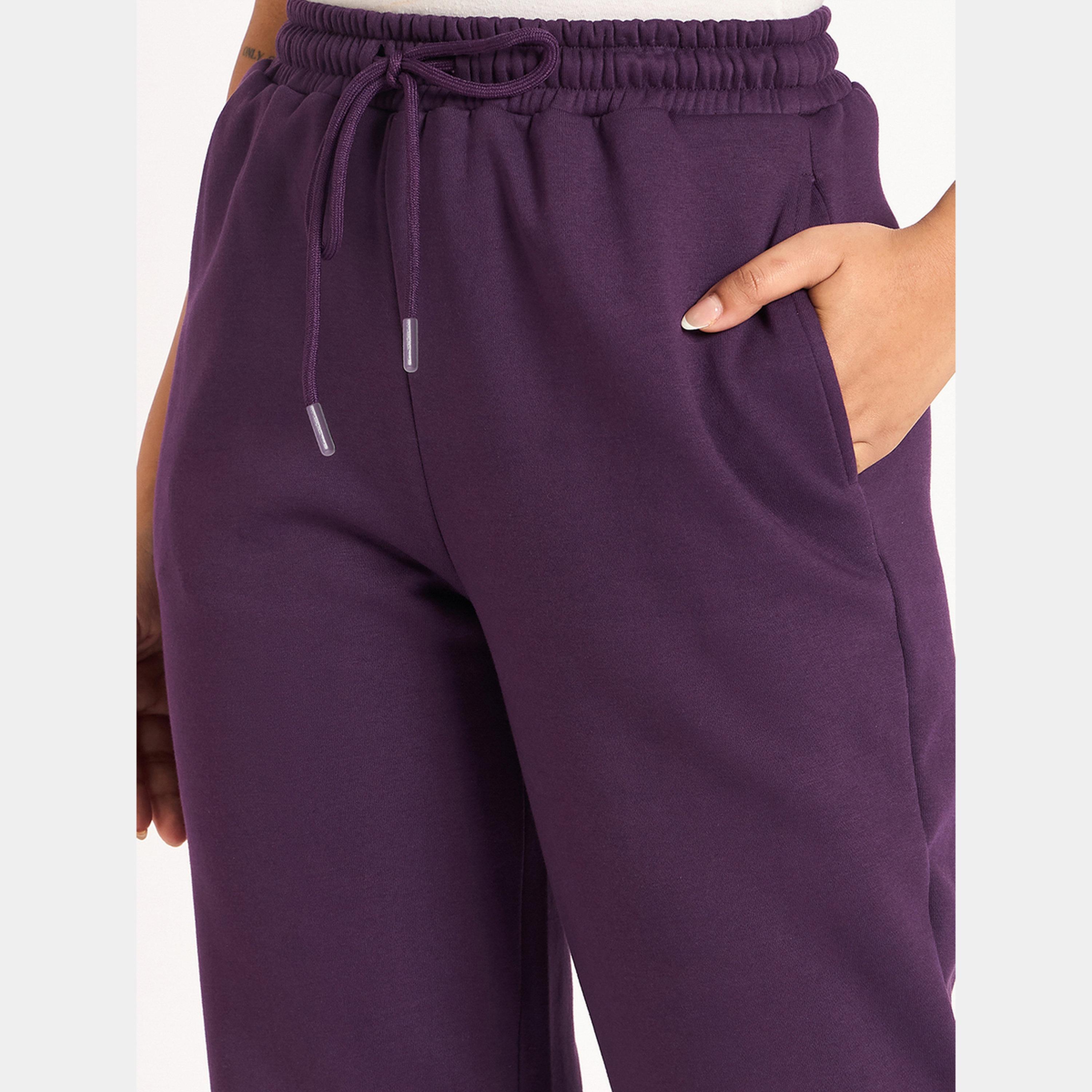 فيميلا - بنطال رياضي نسائي صوف أرجواني اللون-women-clothing-bottoms-joggers-image-3