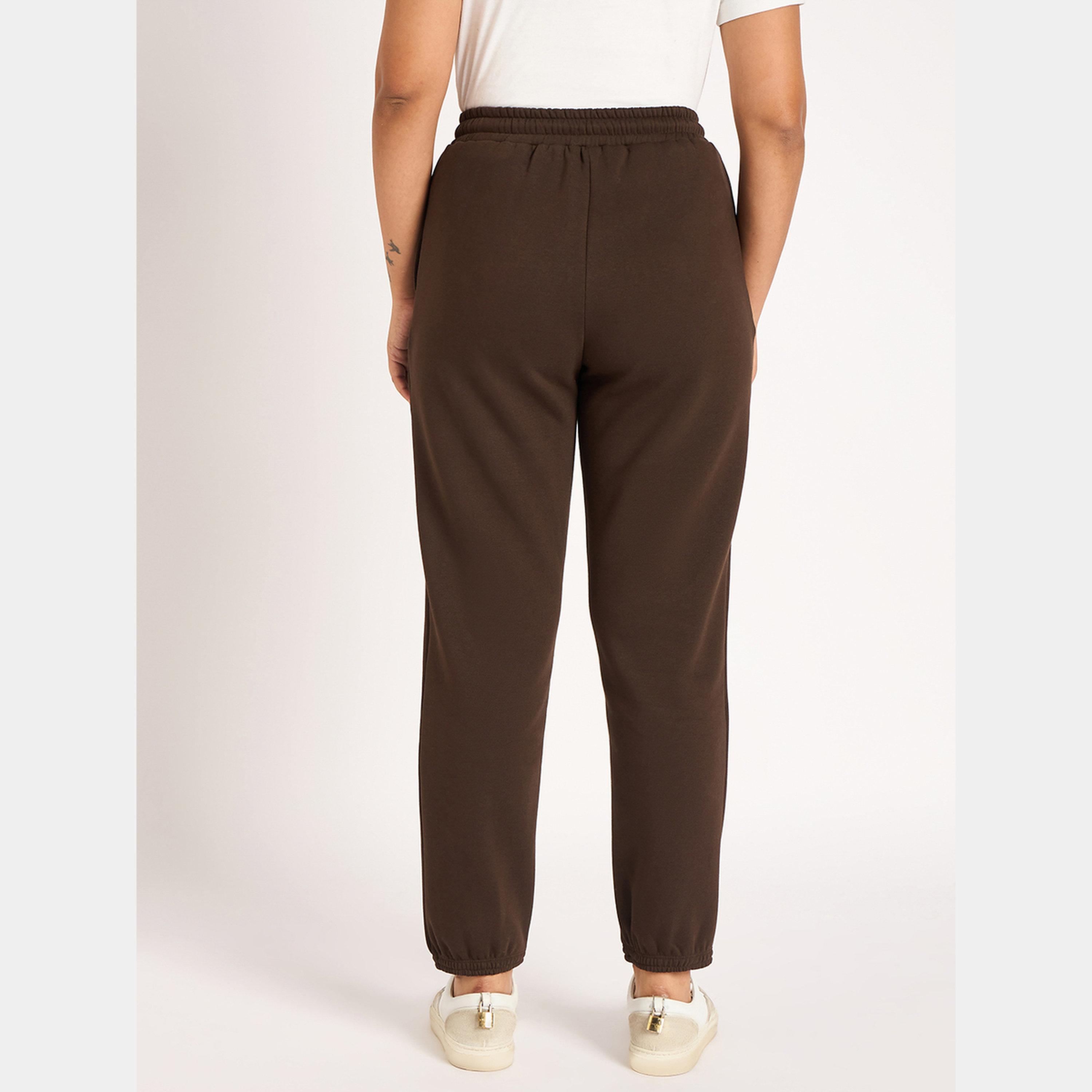 فيميلا - بنطال رياضي صوف لون القهوة البني-women-clothing-bottoms-joggers-image-4