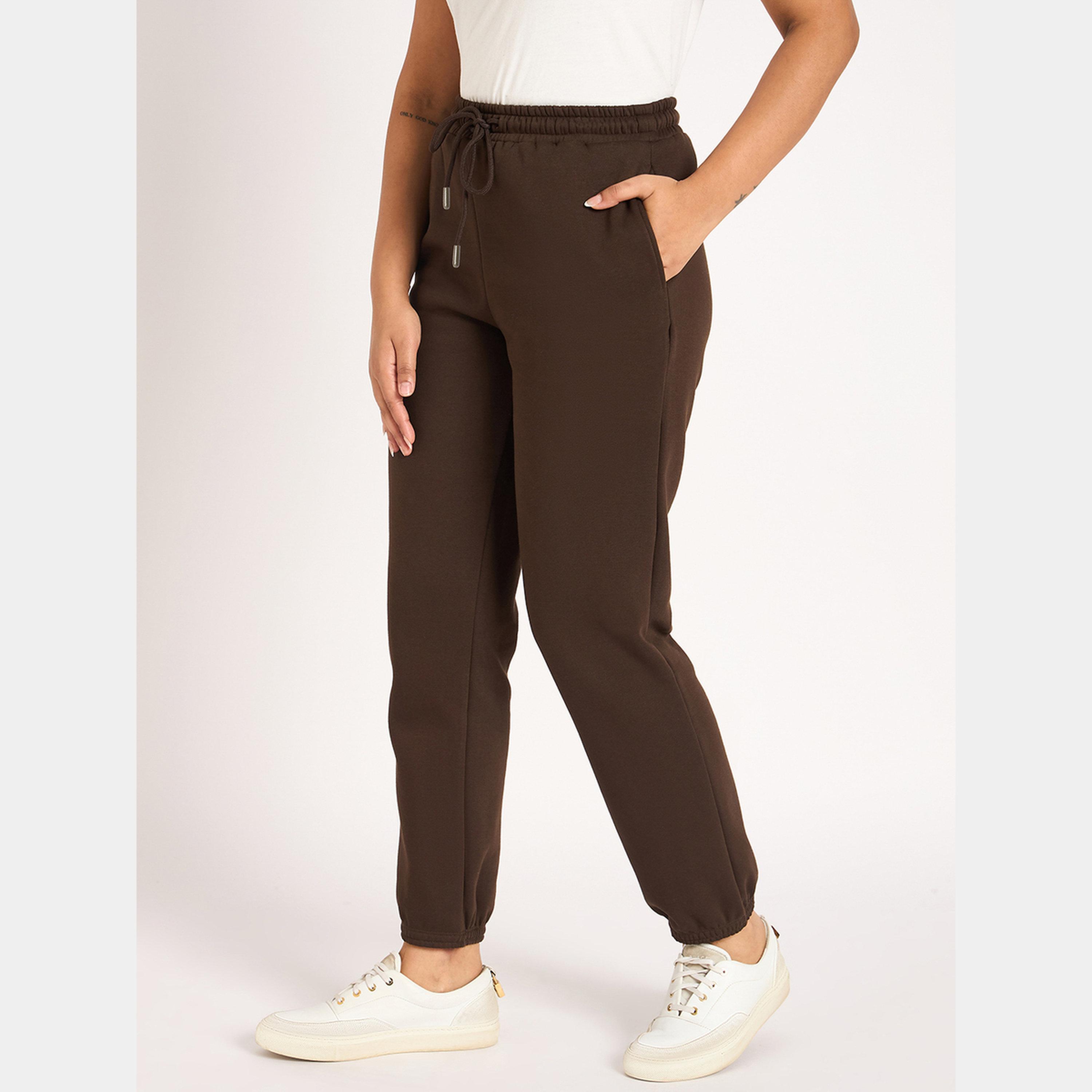 فيميلا - بنطال رياضي صوف لون القهوة البني-women-clothing-bottoms-joggers-image-5