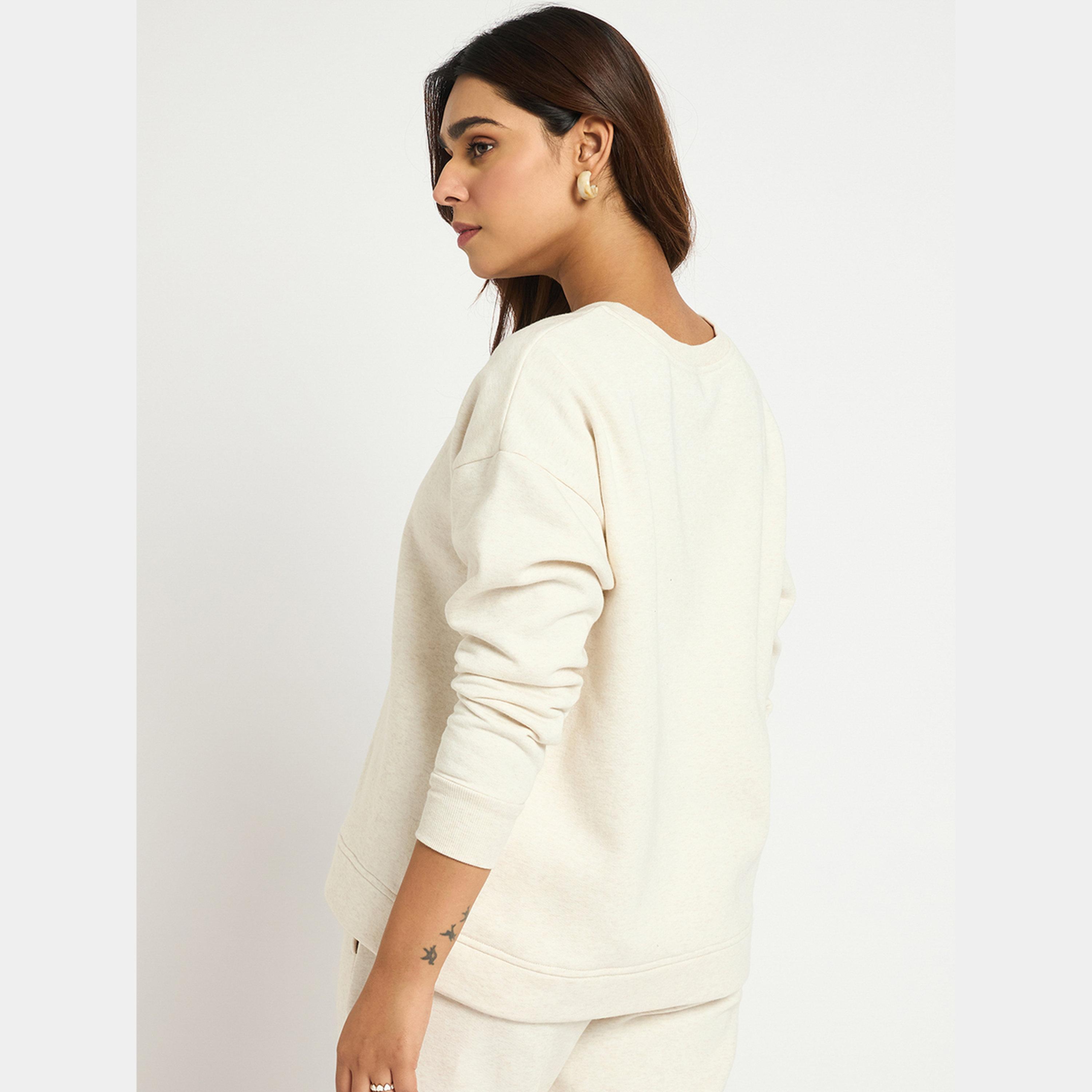 فيميلا - سويت شيرت نسائي صوف بأكمام طويلة ورقبة دائرية سادة-women-clothing-hoodiesandsweatshirts-sweatshirts-image-4