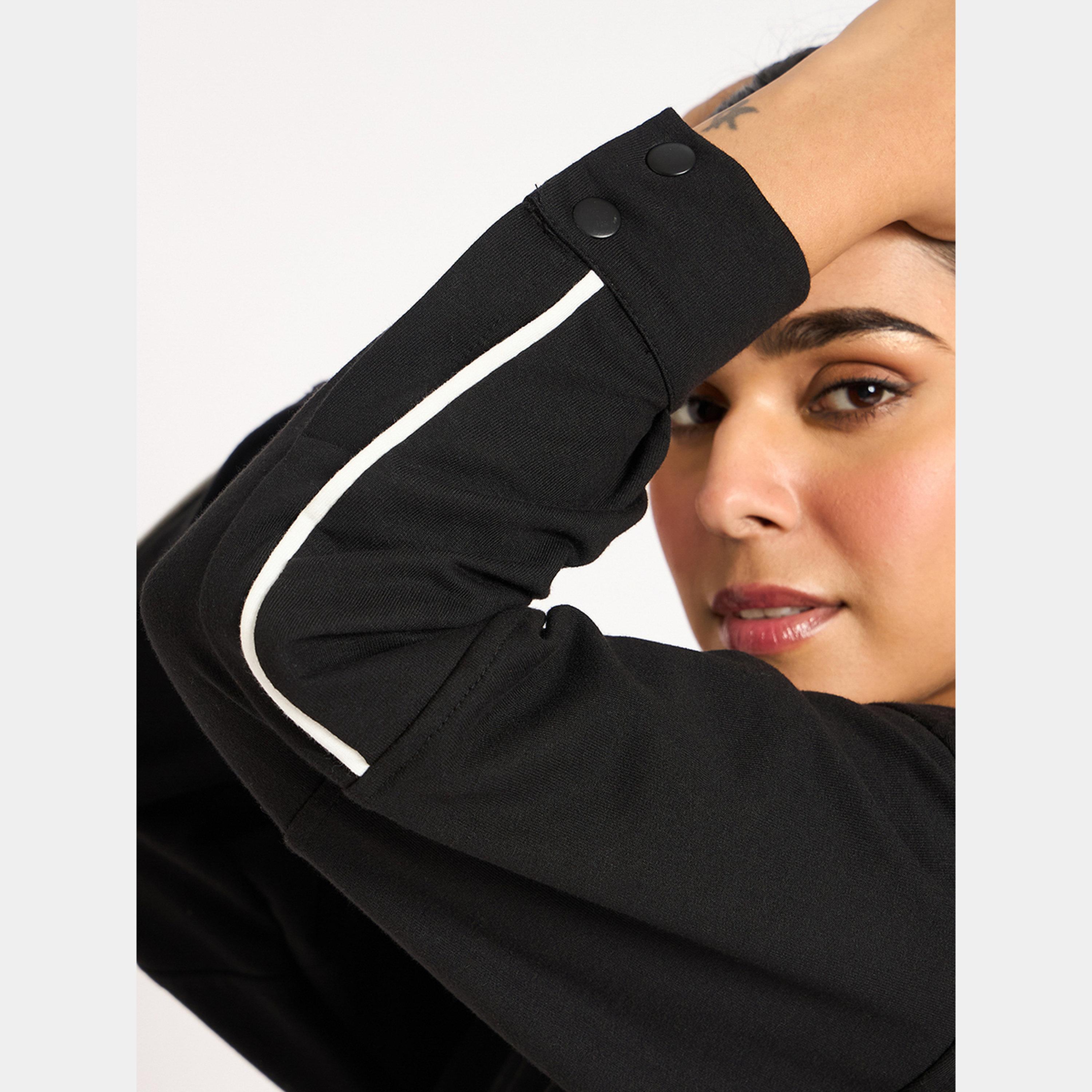 فيميلا - سويت شيرت تيري سادة بأكمام طويلة ورقبة دائرية للنساء-women-clothing-hoodiesandsweatshirts-sweatshirts-image-4