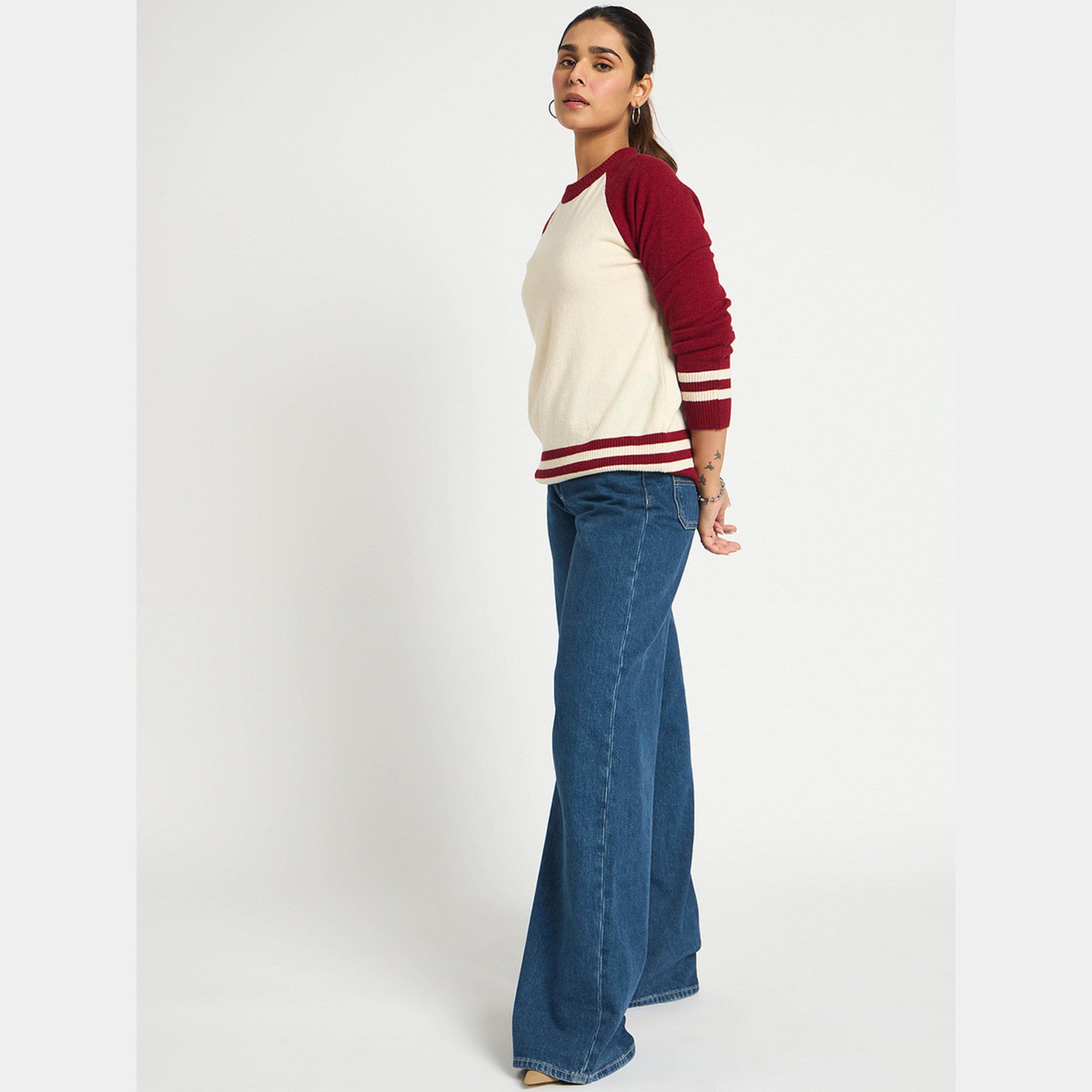 Femmella Color Block Raglan Sleeve Sweater-women-clothing-cardigansandjumpers-jumpers-image-2
