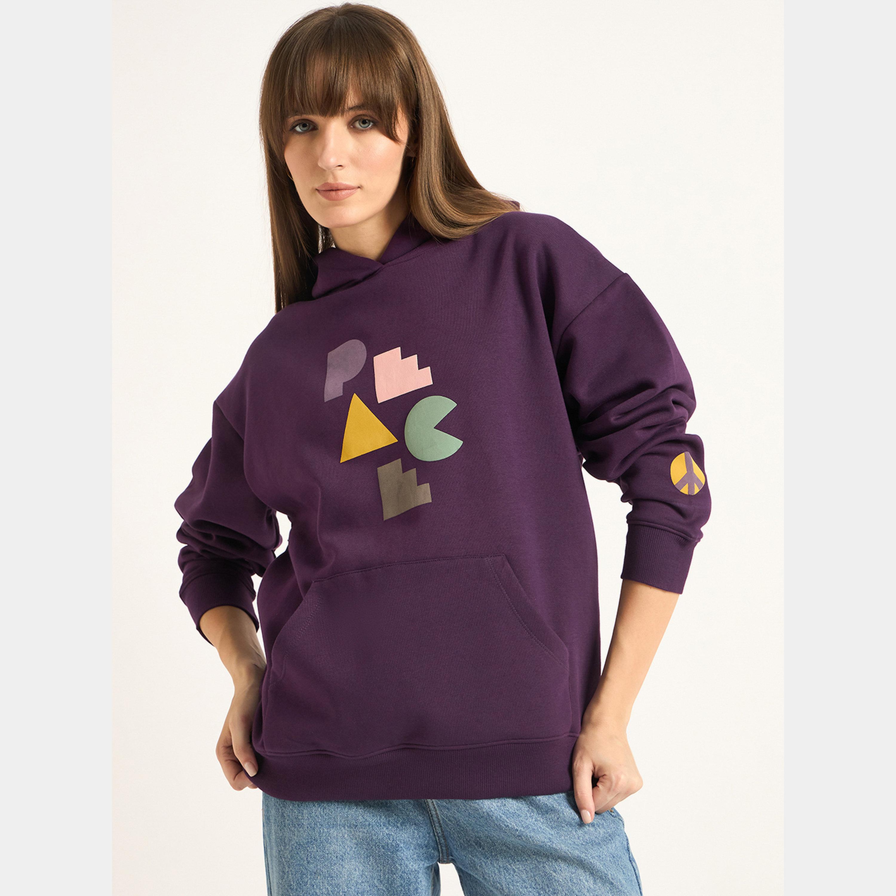 فيميلا - هودي نسائي بأكمام طويلة وياقة وغطاء للرأس رسومات غرافيكية-women-clothing-hoodiesandsweatshirts-hoodies-image-1