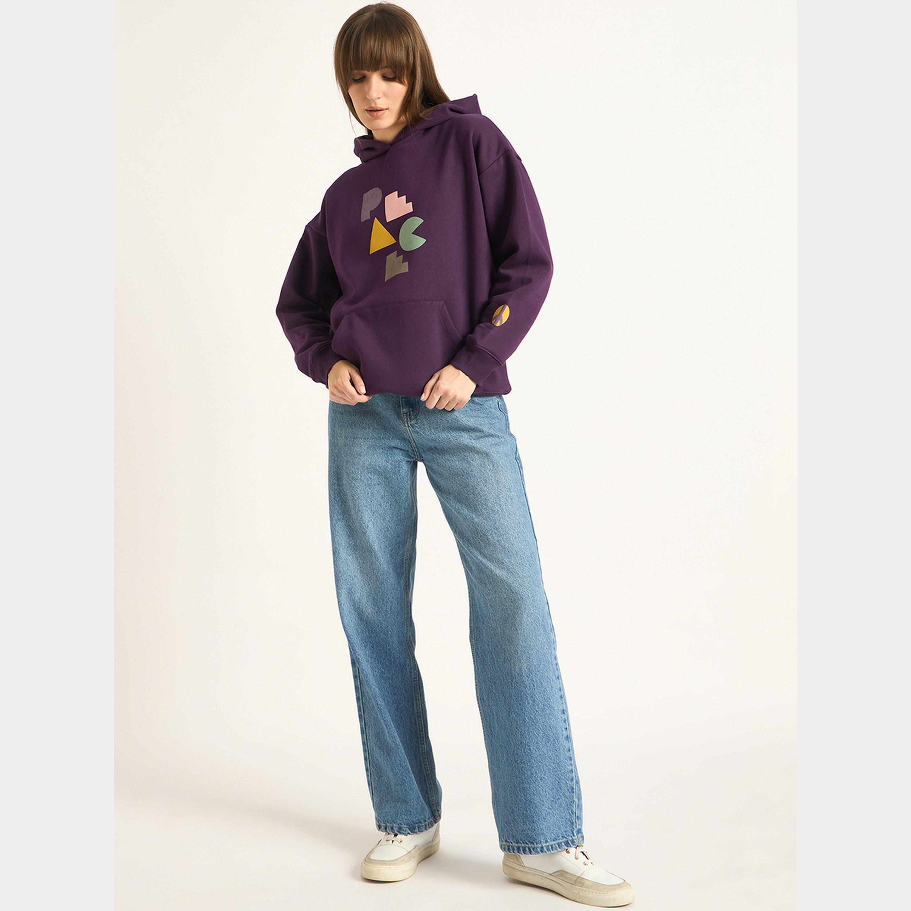 فيميلا - هودي نسائي بأكمام طويلة وياقة وغطاء للرأس رسومات غرافيكية-women-clothing-hoodiesandsweatshirts-hoodies-image-2