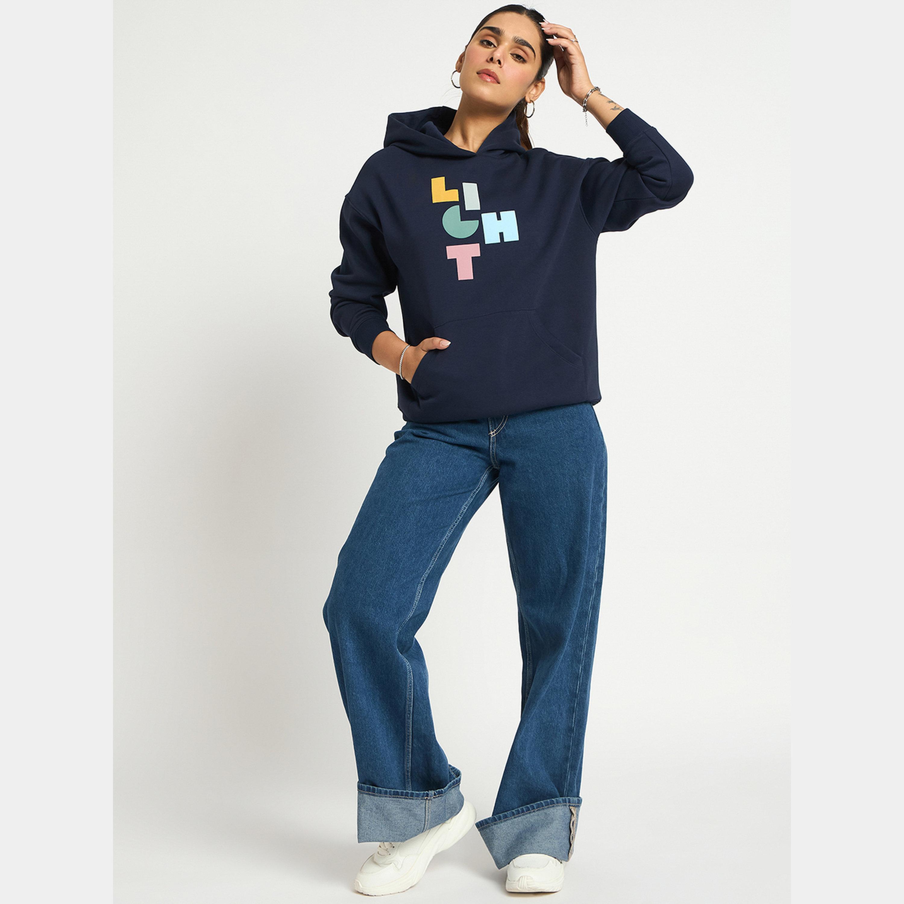 Femmella Navy Oversized Graphic Hoodie-women-clothing-hoodiesandsweatshirts-hoodies-image-2