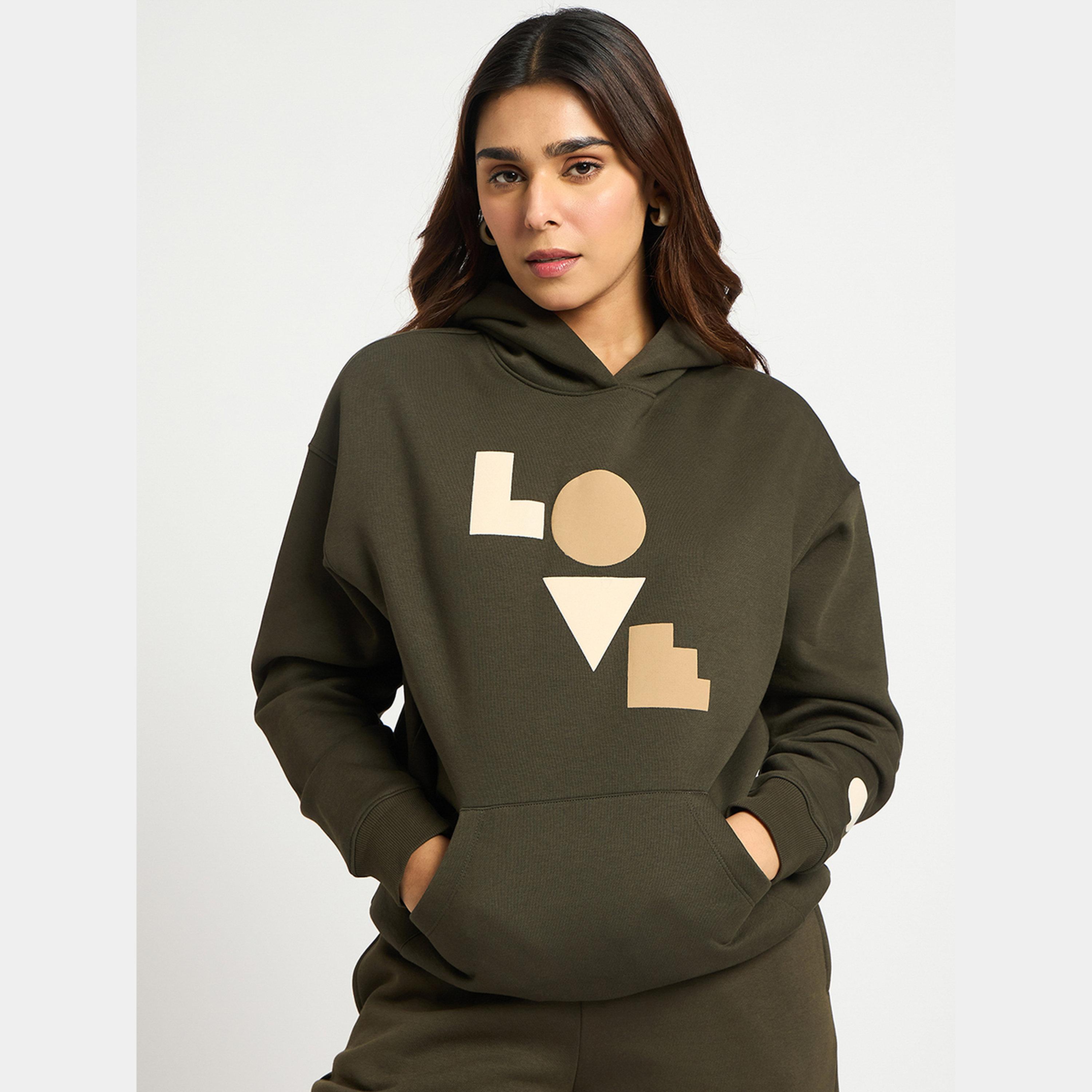 Femmella Olive Oversized Graphic Hoodie-women-clothing-hoodiesandsweatshirts-hoodies-image-1
