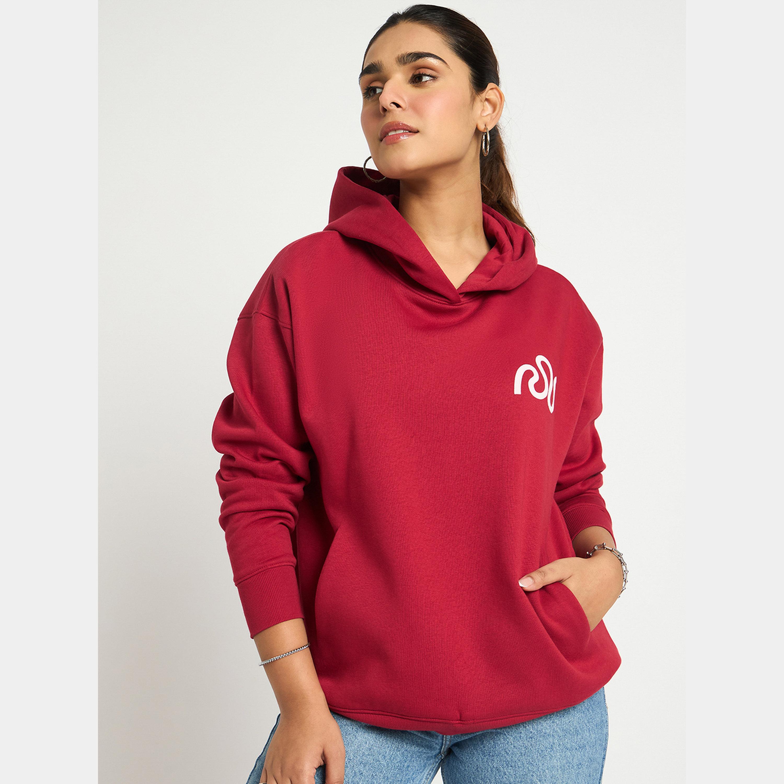 Femmella Red Oversized Fleece Graphic Hoodie-women-winterwear-hoodiesandsweatshirts-hoodies-image-1