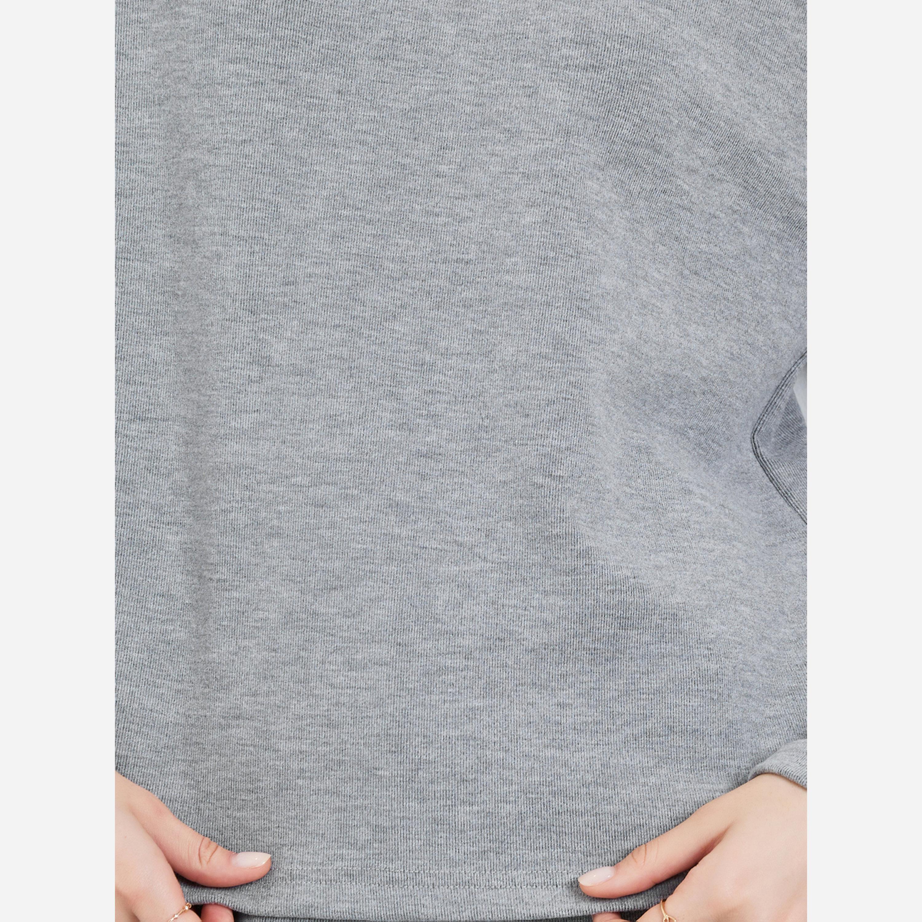 Styli Women Grey Knit Top and Pants Co-Ords-women-clothing-coordsets-image-4