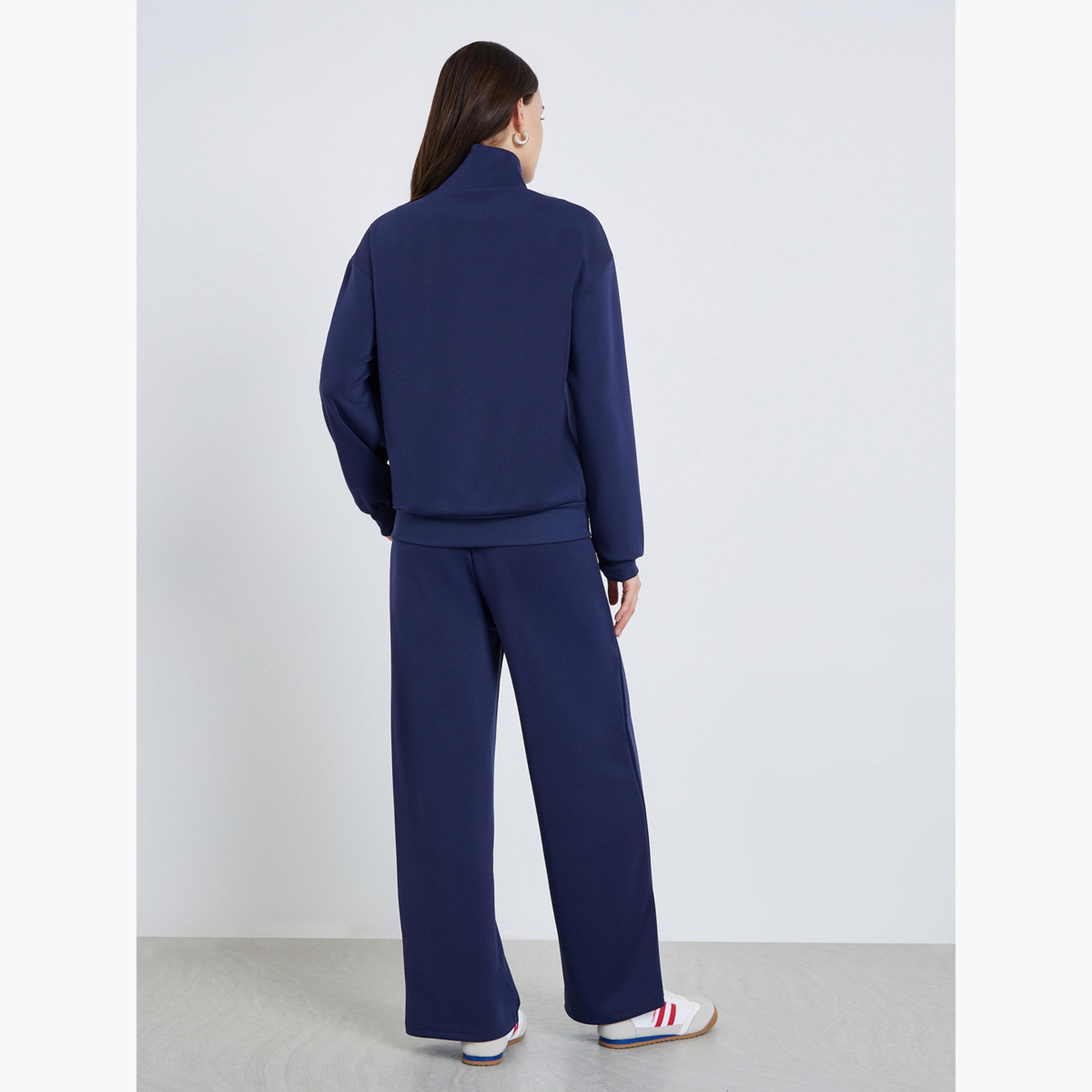 طقم منسق من جاكيت بومبر محبوك وبنطال-women-clothing-coordsets-image-6