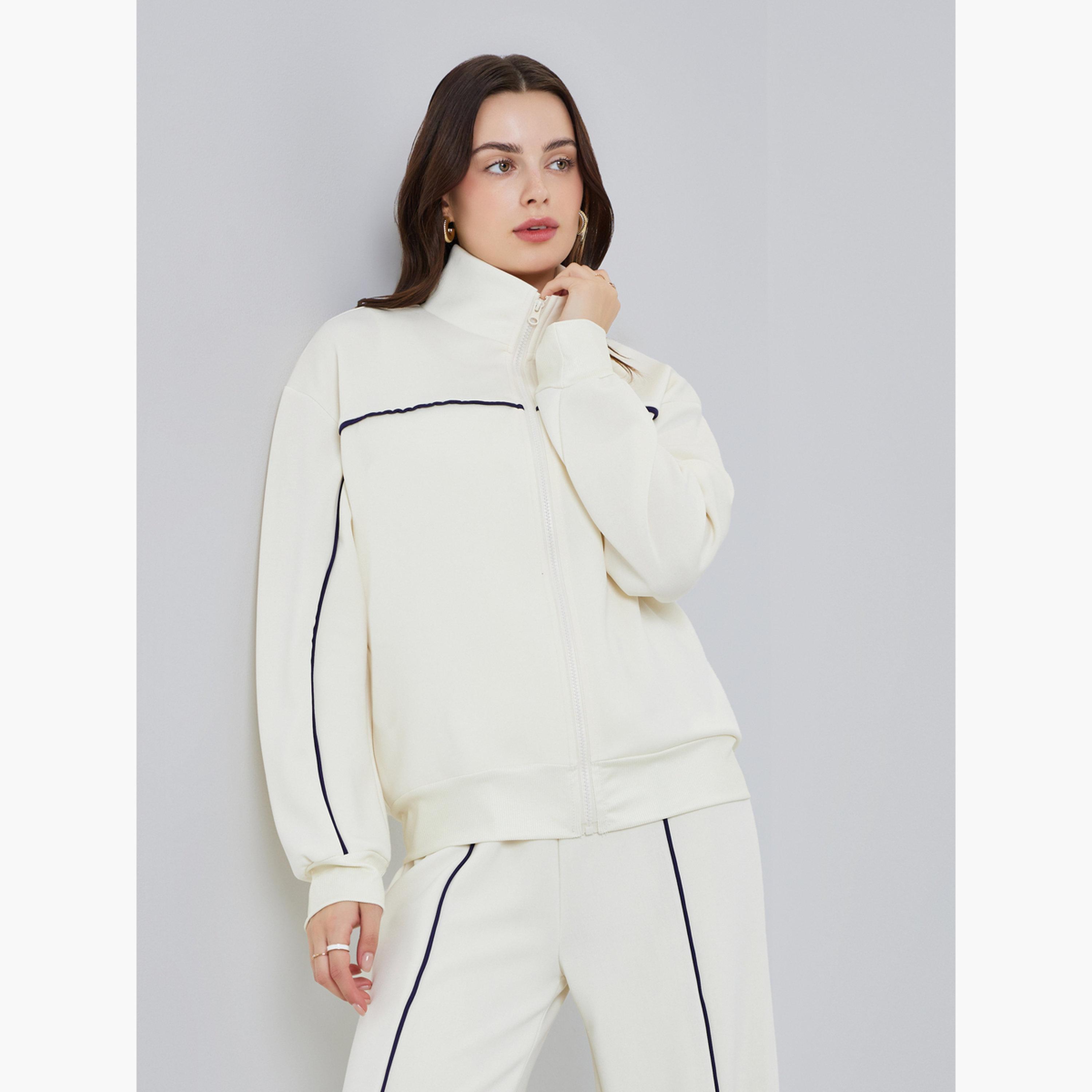 Styli Women Knit Bomber Jacket and Pants Co-Ords-women-clothing-coordsets-image-2